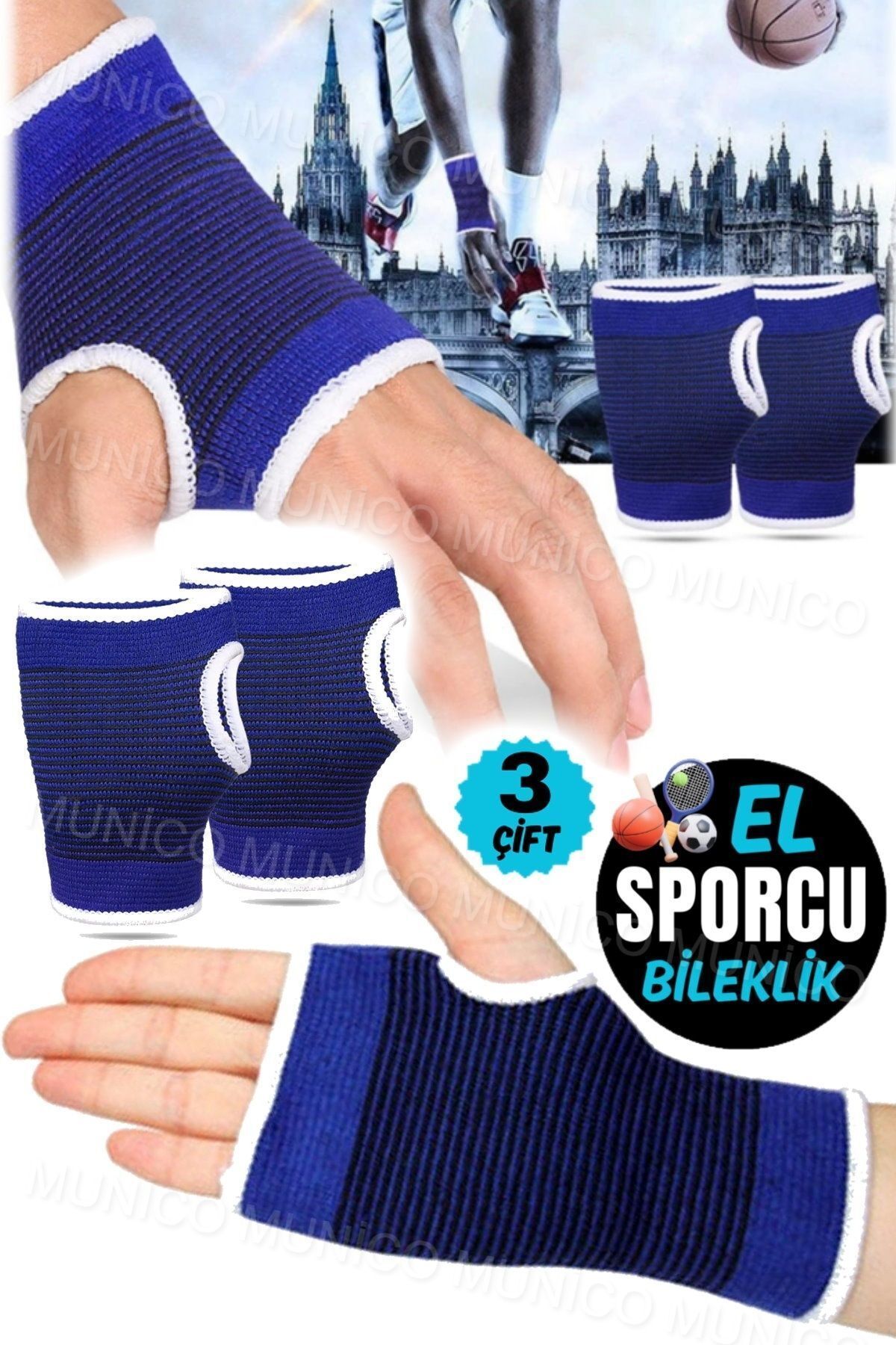 AboutThePerfect El Bileği Desteği Çift Paket, Spor ve Günlük Kullanım İçin Elastik Bandaj