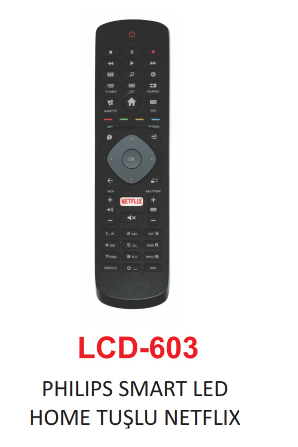 Skygo Lg Netflix Prime Video Movies Tuşlu Lcd Smart Led Tv Uzaktan Kumanda LCD-606