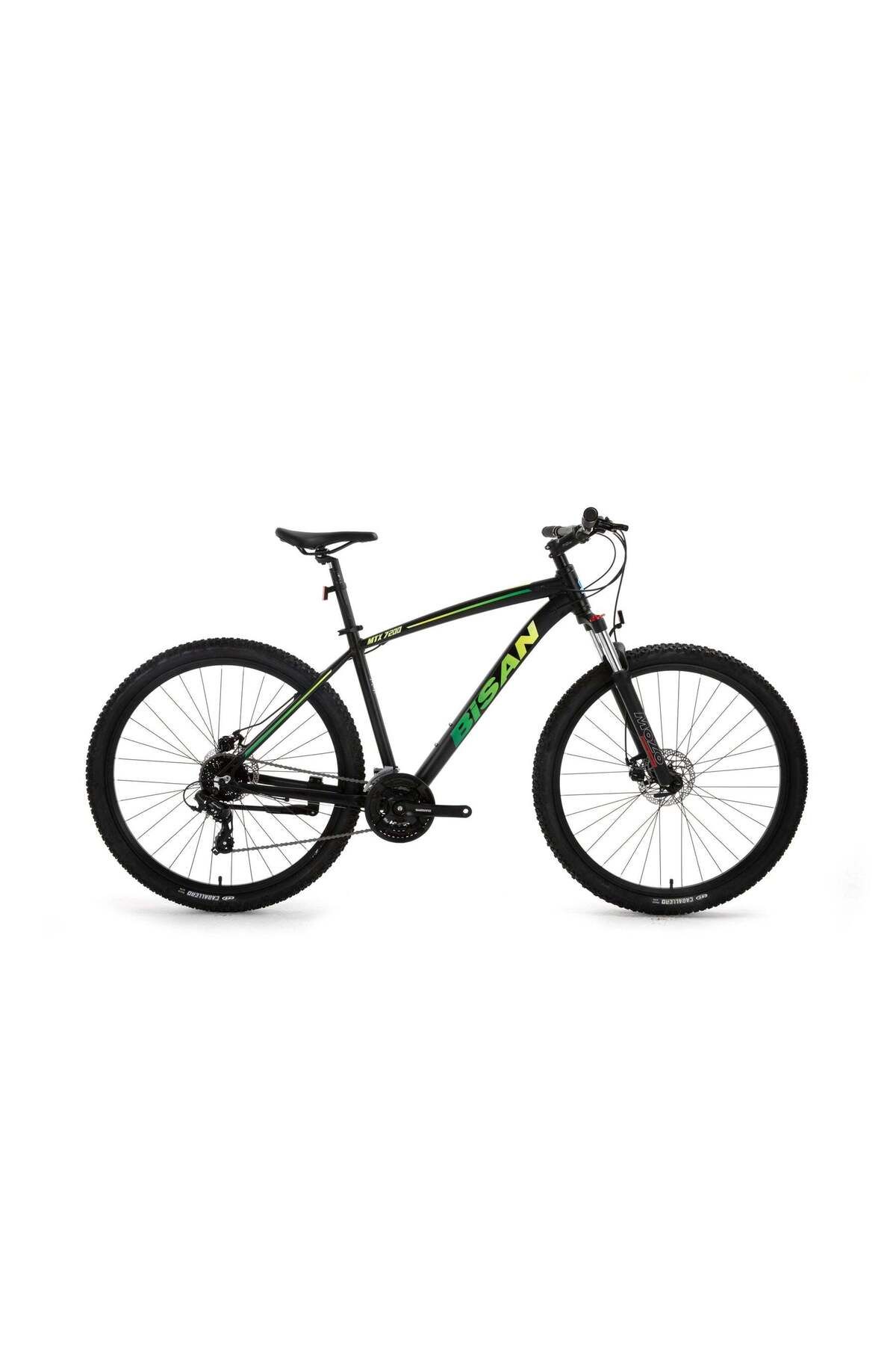 Bisan BİSAN MTX7200 SİYAH YEŞİL DİSK FREN ÜST SEVİYE DAĞ BİSİKLETİ 27,5 JANT 17-43CM 3X8 VİTES BLC