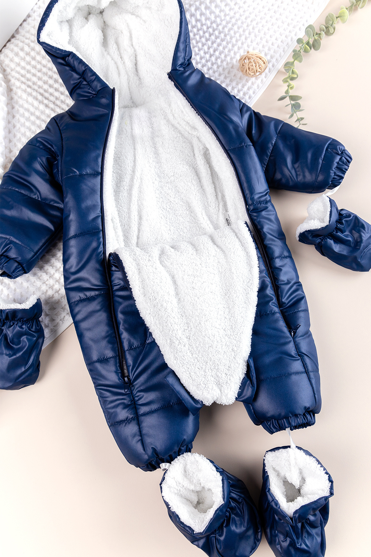 Babymod Peluş Astarlı Kız Erkek ebek Astronot Tulum fotoğrafı 2 (önizleme)