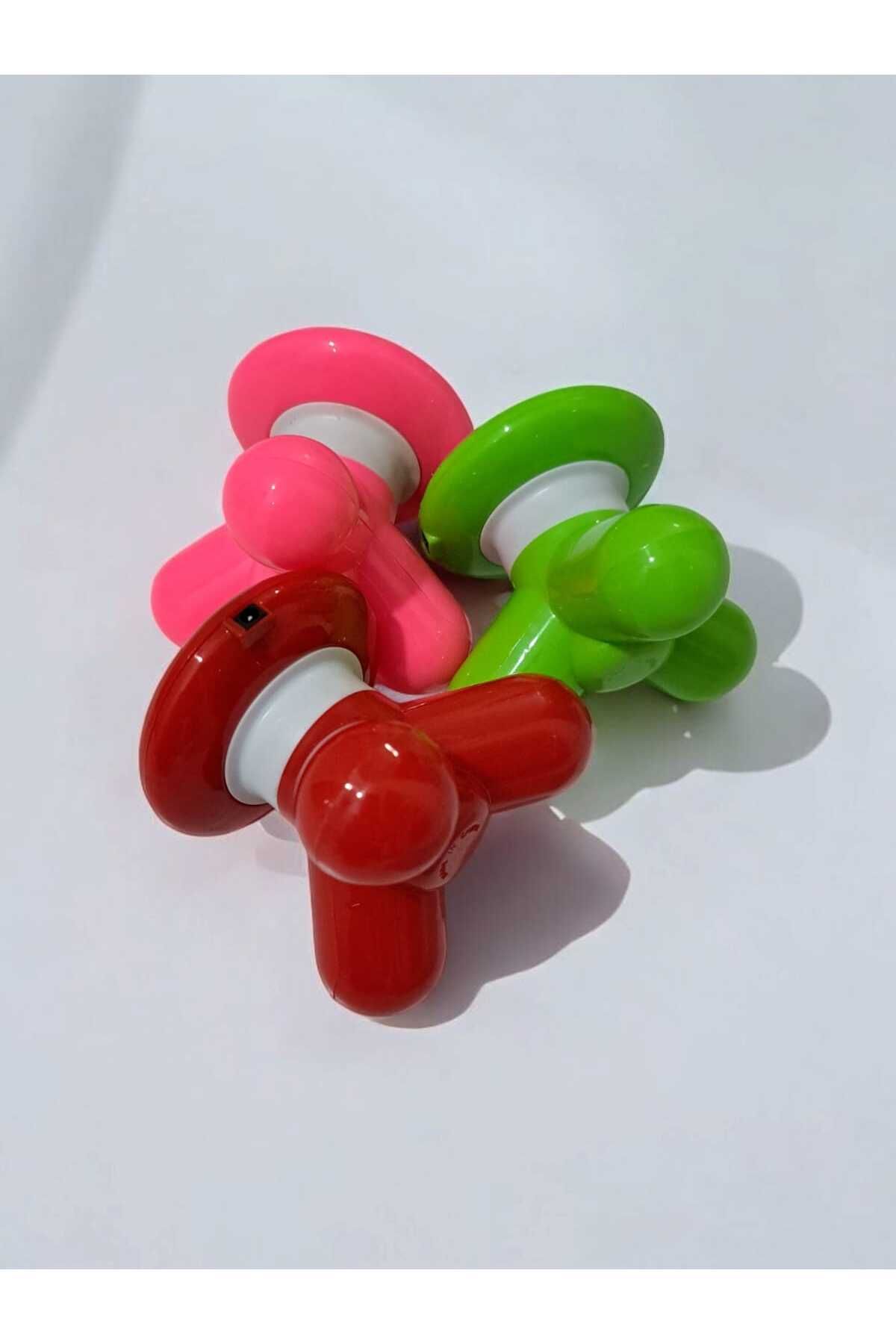 AboutThePerfect 3 Başlıklı Mini USB Şarjlı El Masaj Aleti, Rahatlatıcı ve Pratik Tasarım