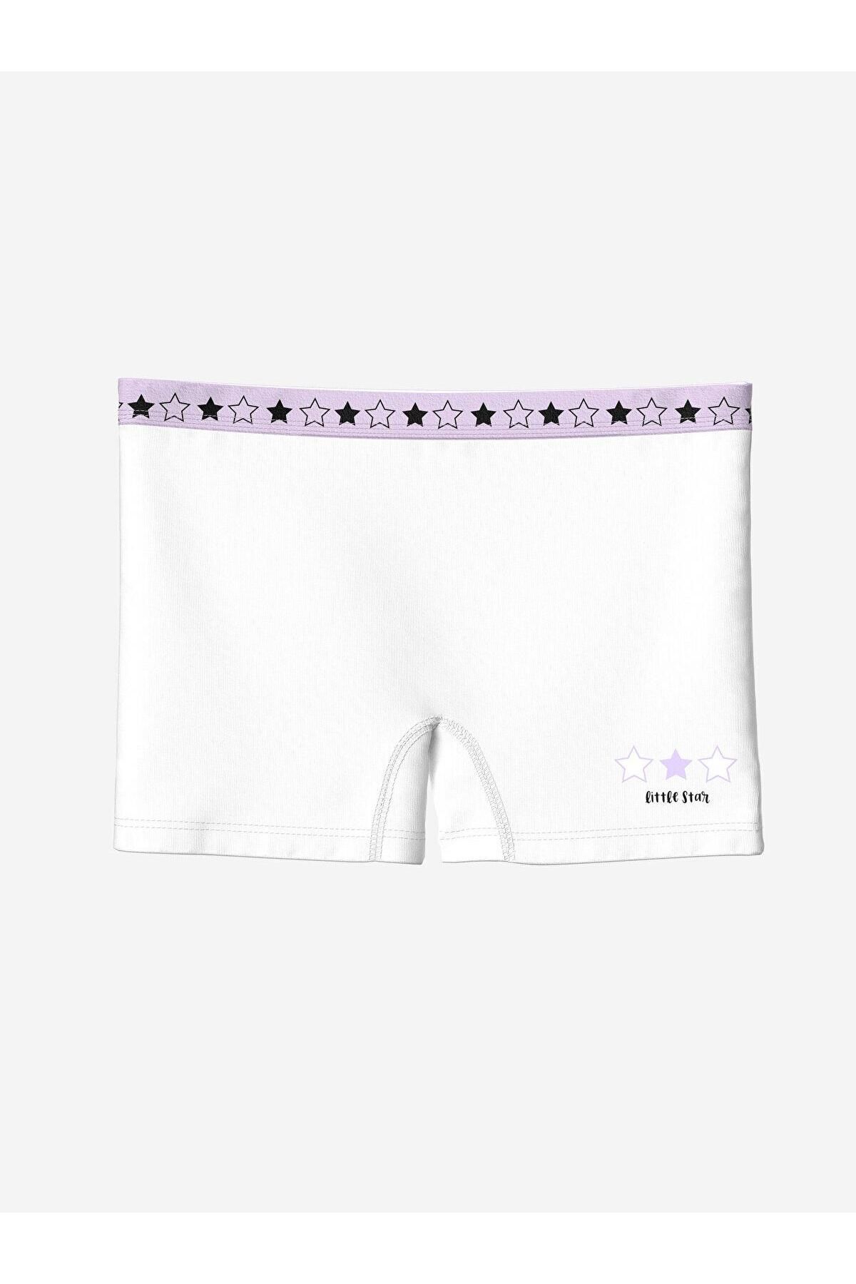 LC Waikiki-Kids Printed Elastic Waist Printed Baby Girl Boxer 3-Piece 3