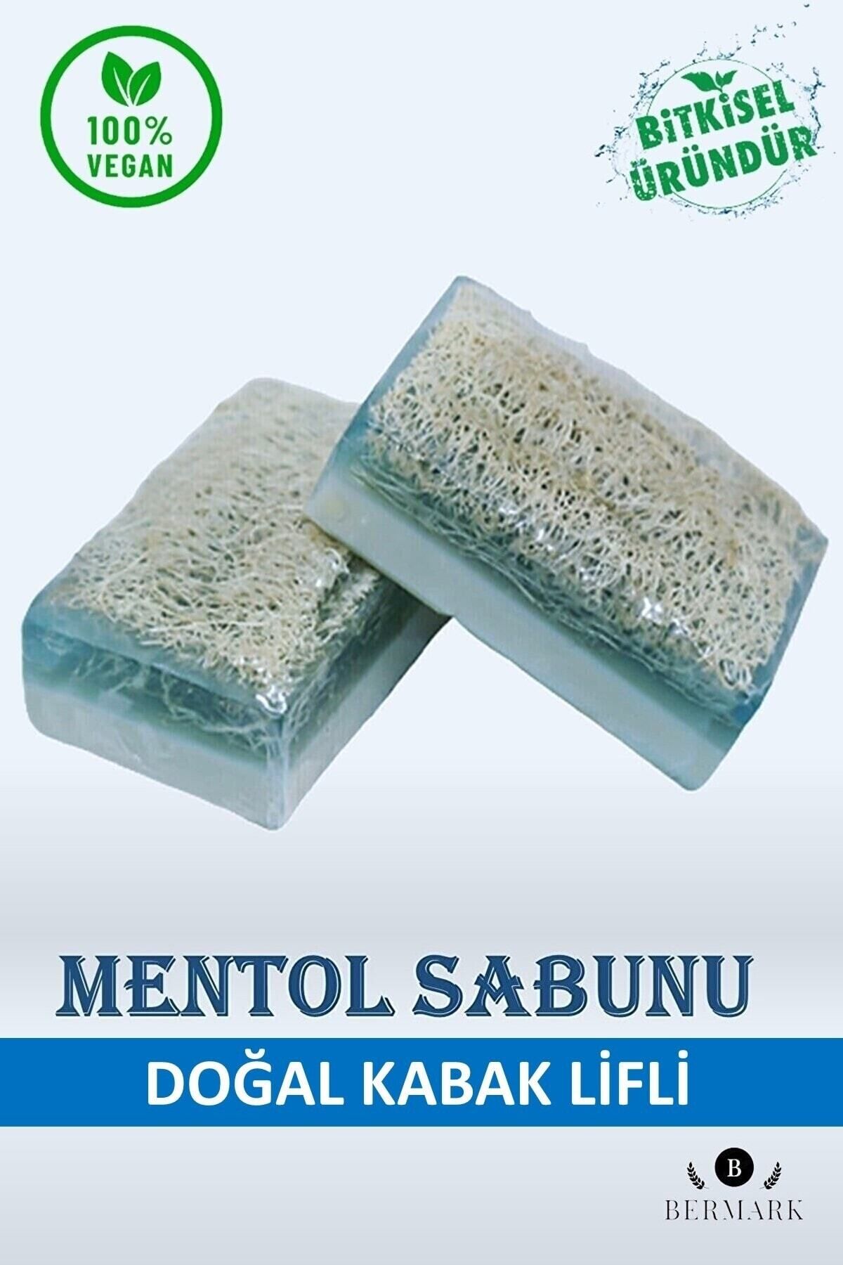 صابون منتول فیبر کدو تنبل طبیعی دست ساز 1 عدد 110 گرم bermark