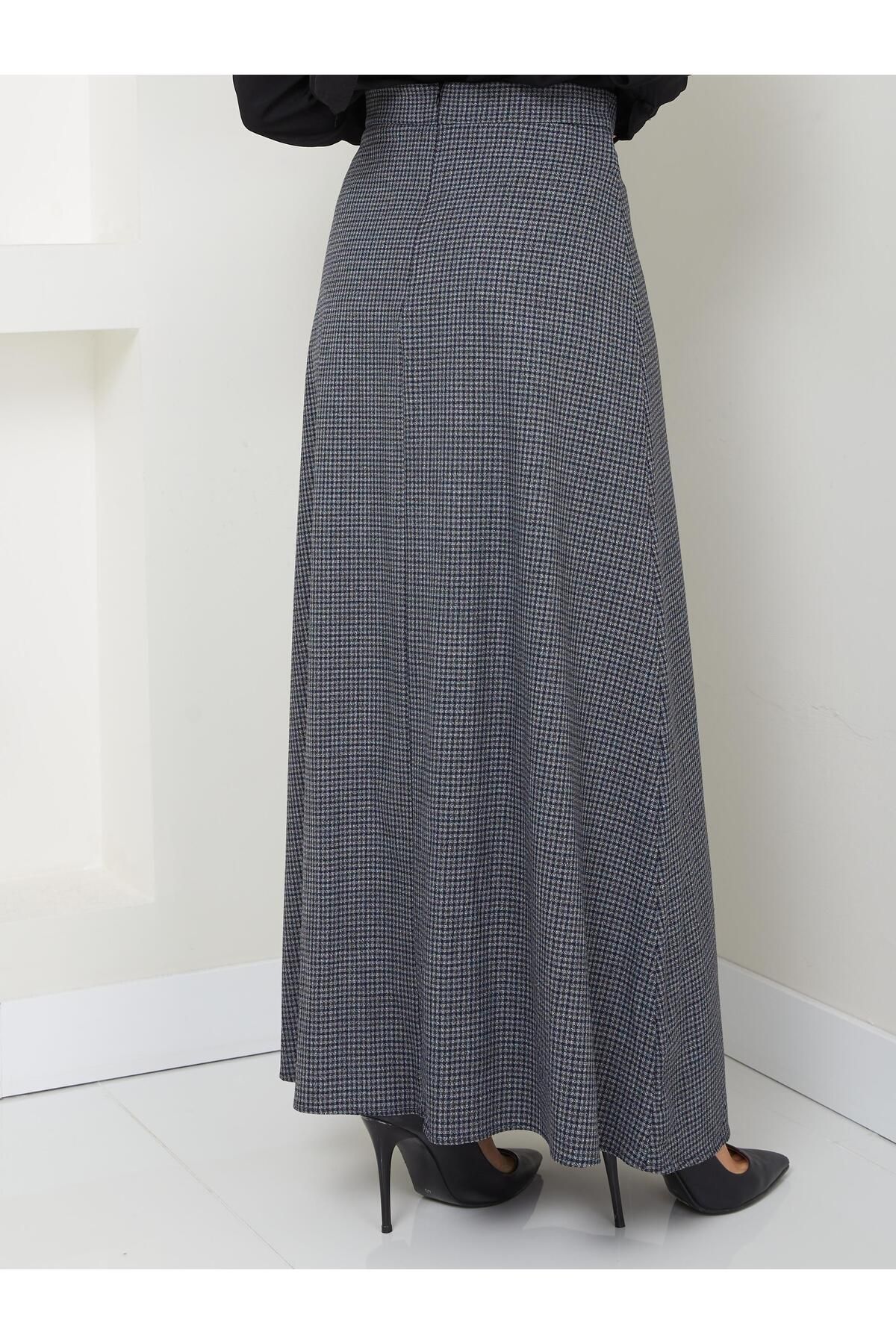 Doque-Seasonal Winter Women's Long Fabric Skirt 52007 4