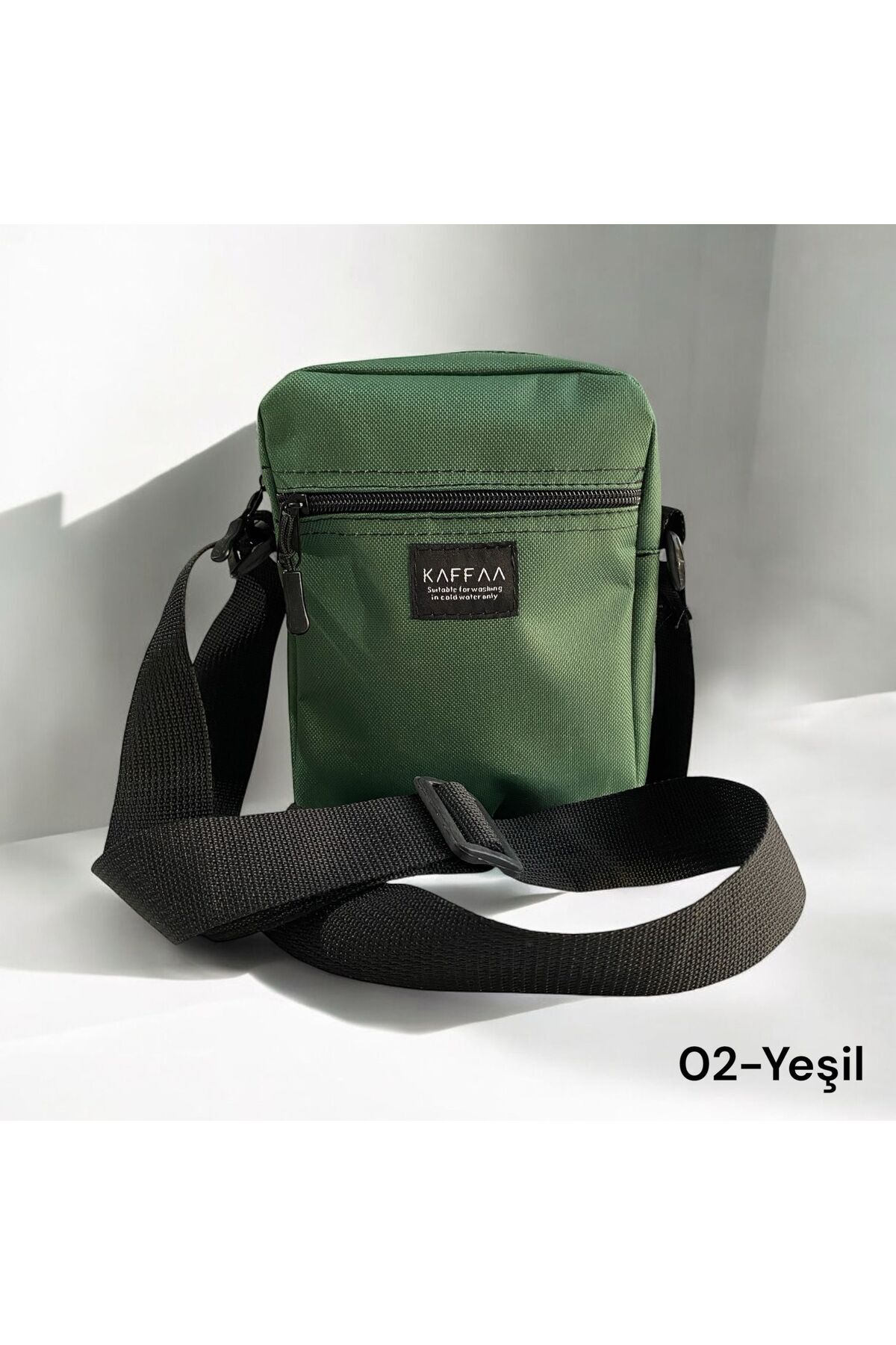 KAFFAA  Unisex Askılı Fermuarlı Cepli El Ve Omuz Çantası - Erkek Çantası - Kadın Çantası