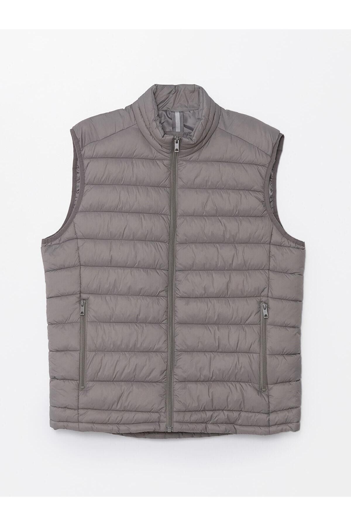 LC Waikiki-Southblue Standard Mold Stand Collar Men's Inflatable Vest 7