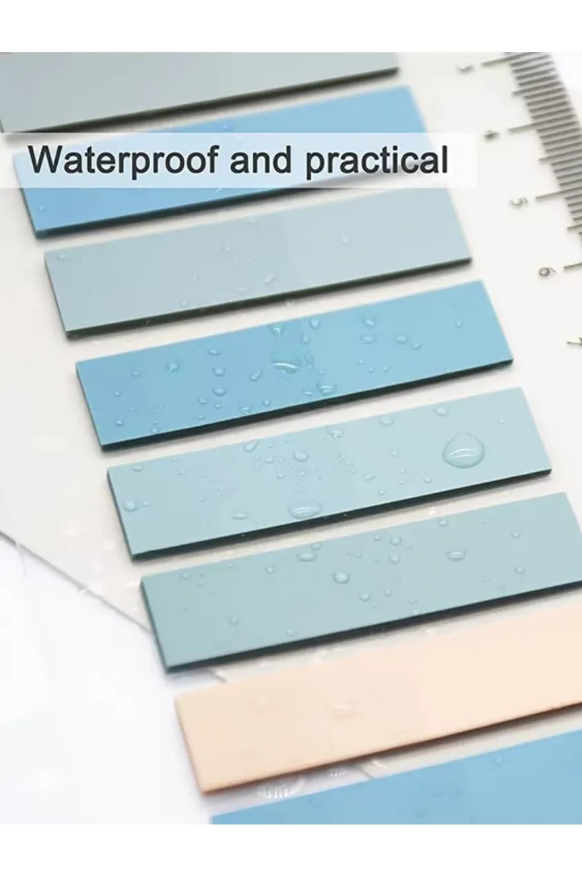 ÖZ OFİS-Pastel Tones 800 Sheets with Clear Ruler Postit Note Paper Set 4 Pcs Set-1 2