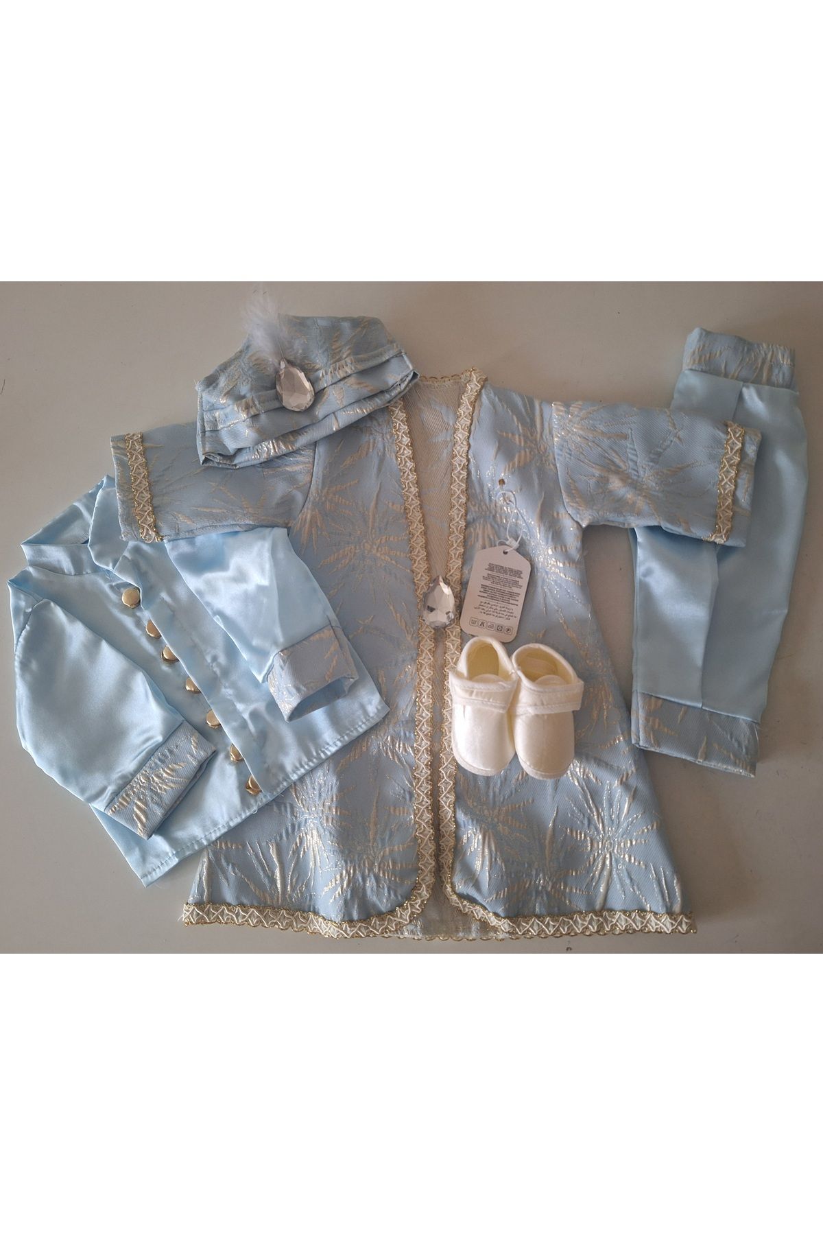 biyan collection-Baby Boy Mevlüt Set Circumcision Dress Circumcision Clothes Children's Gift Şehzade Mevlütlük Baby Gift 1