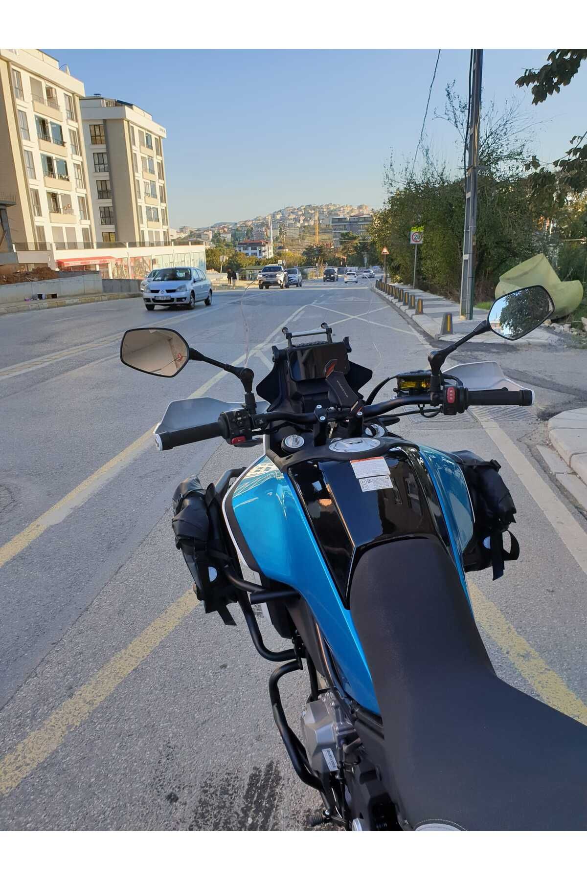 CF MOTO 450 MT Siperlik Ön Cam 2025 Model 55cm Şeffaf Renkli 4mm UZUN CAM