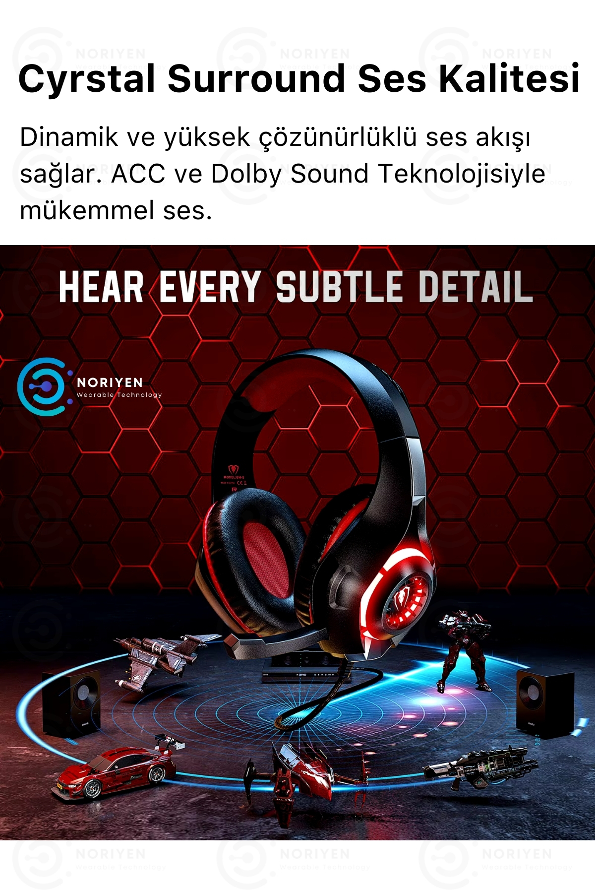 Premium Gaming Pro Mikrofonlu PS4 PS5 Xbox PC İçin Kablolu Gamer Kulak Üstü Oyuncu Kulaklık