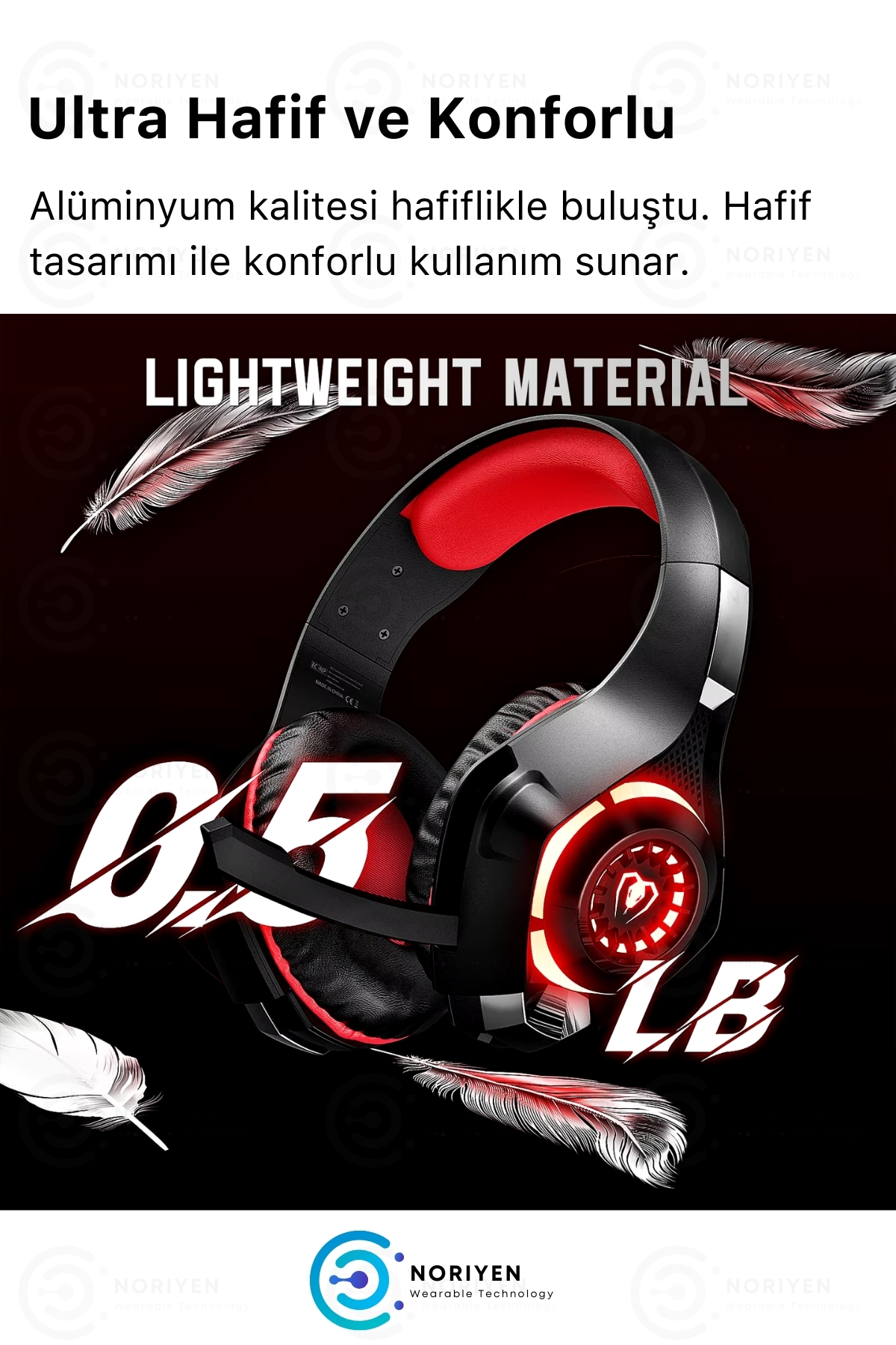 Premium Gaming Pro Mikrofonlu PS4 PS5 Xbox PC İçin Kablolu Gamer Kulak Üstü Oyuncu Kulaklık