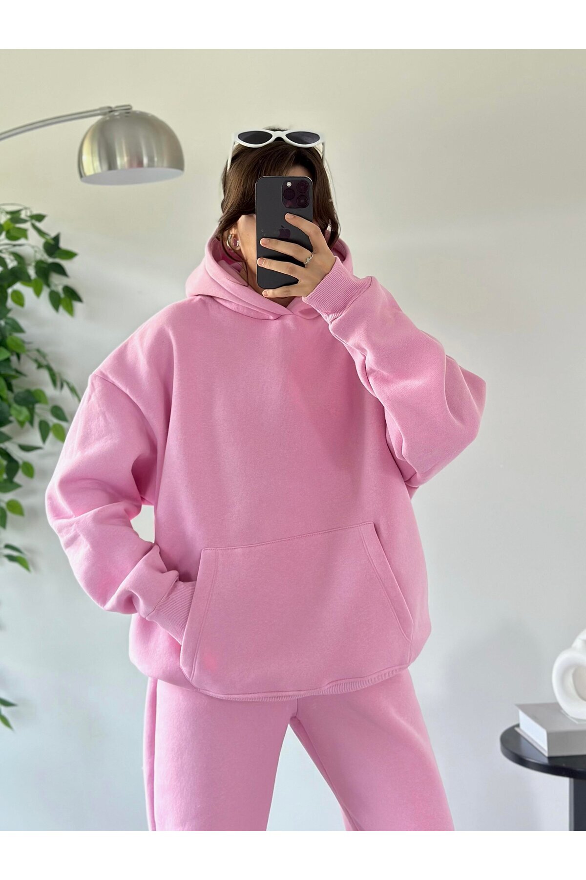 ASEDE-Soft Textured 3 Thread Raised Elastic Tracksuit Set 2