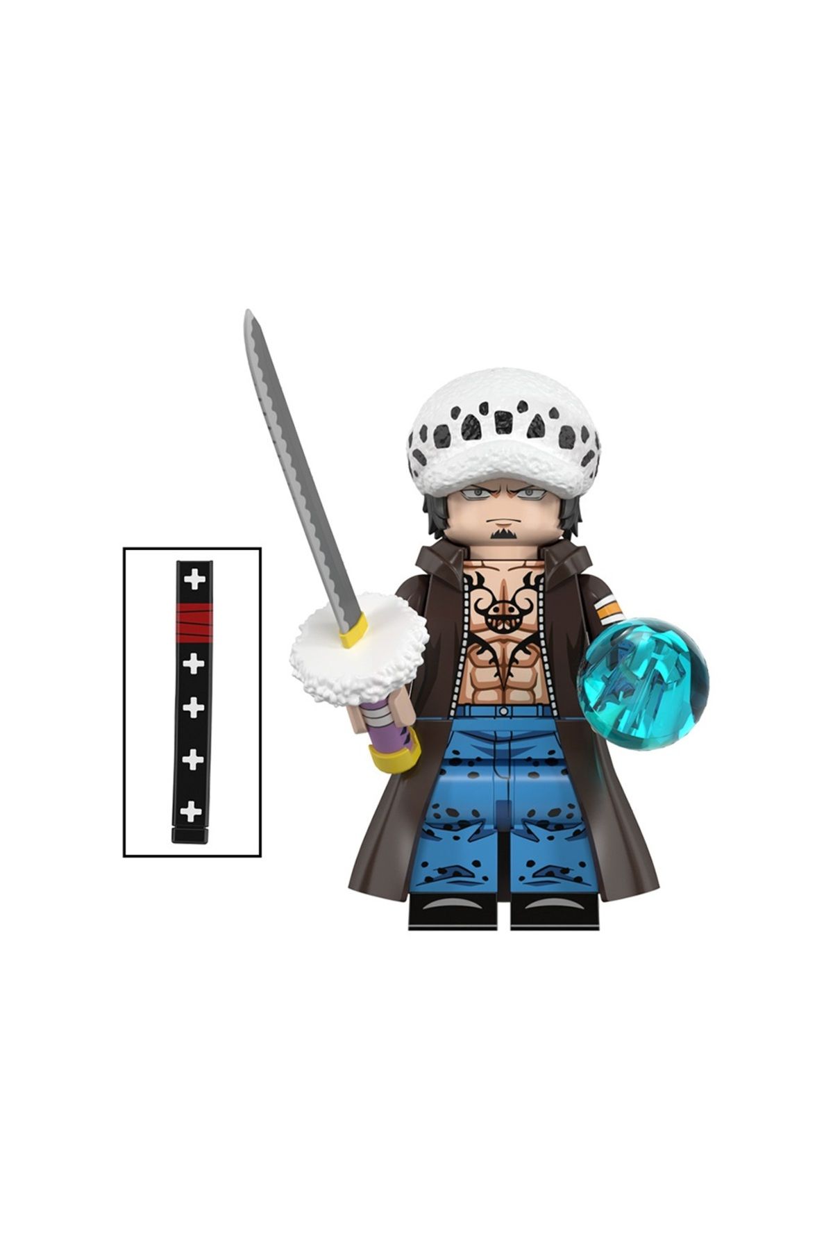 myminitoys-One Piece Anime Mini Figure Set of 8 - Dracule, Mihawk, Buggy, Crocodile, Jinbe St-13 4