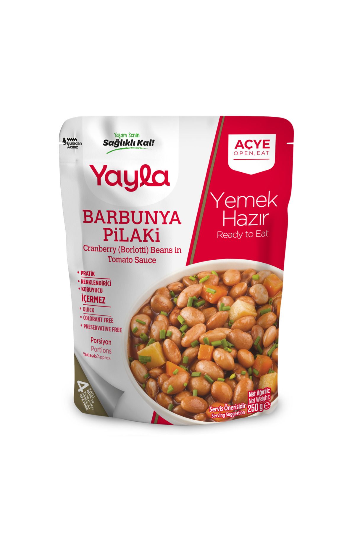 Yayla Yemek Hazır Barbunya Pilaki 250 gr