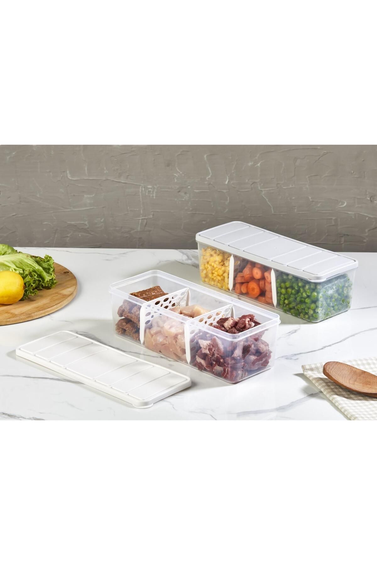 SELKA HOME-Selka Nora 6 Pieces 2 Lt. Compartmented Storage Container 1