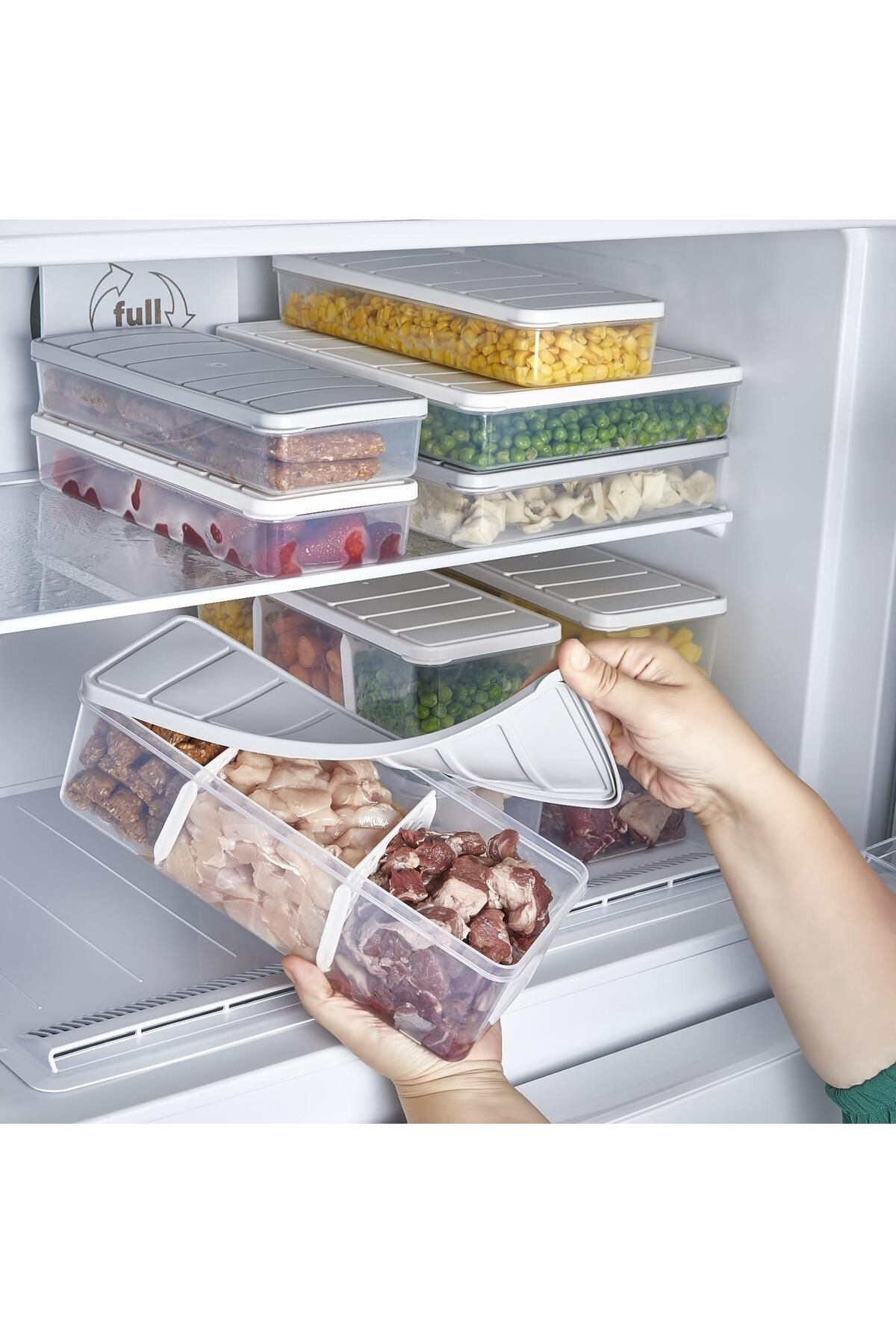 SELKA HOME-Selka Nora 6 Pieces 2 Lt. Compartmented Storage Container 3
