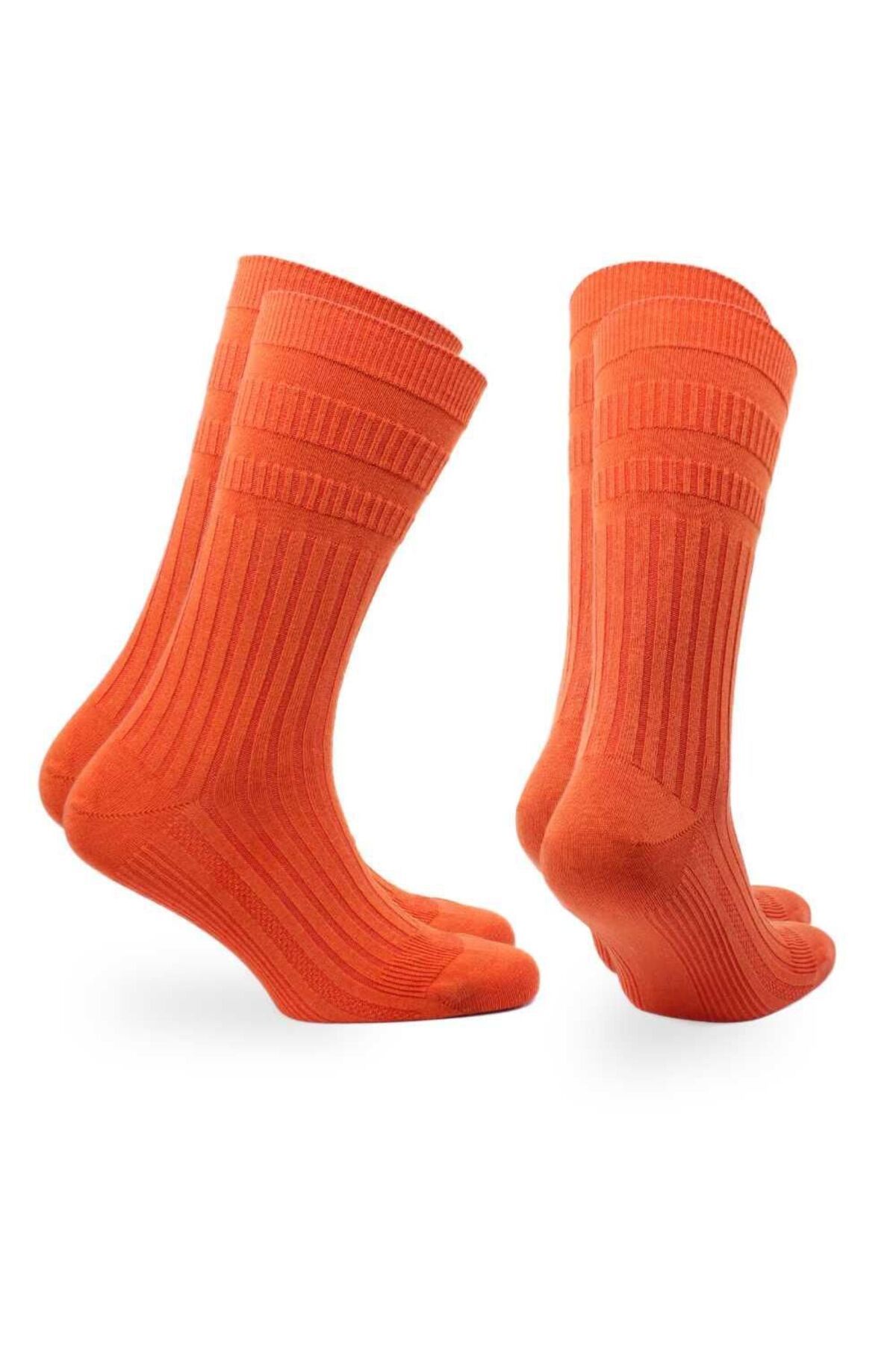 NORFOLK-Joseph Comfort Fit Tenderhold Cotton Diabetes Socks 2 Pack Orange 4