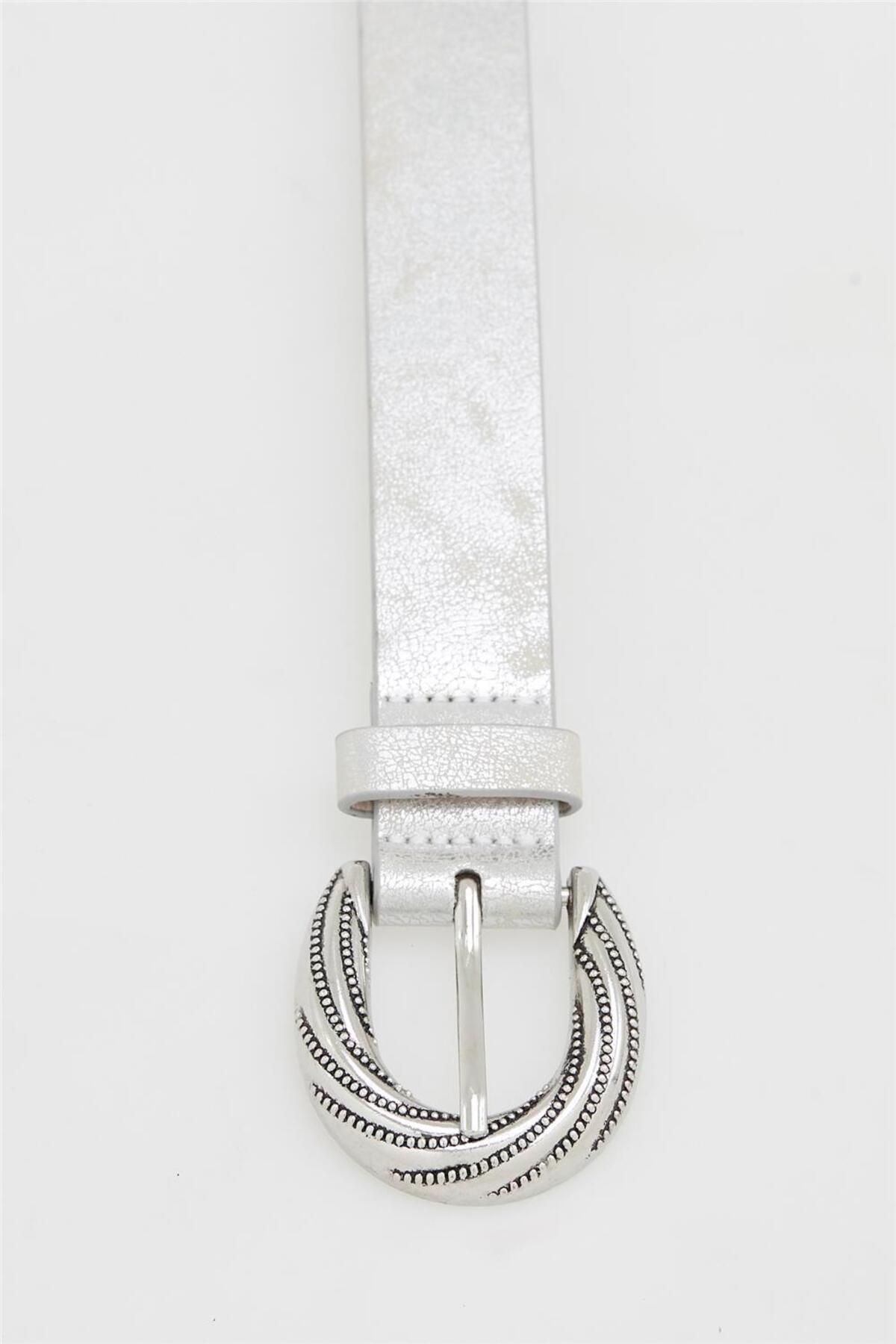 HomeStore-Flat Embroidered Metal Buckle Belt 4