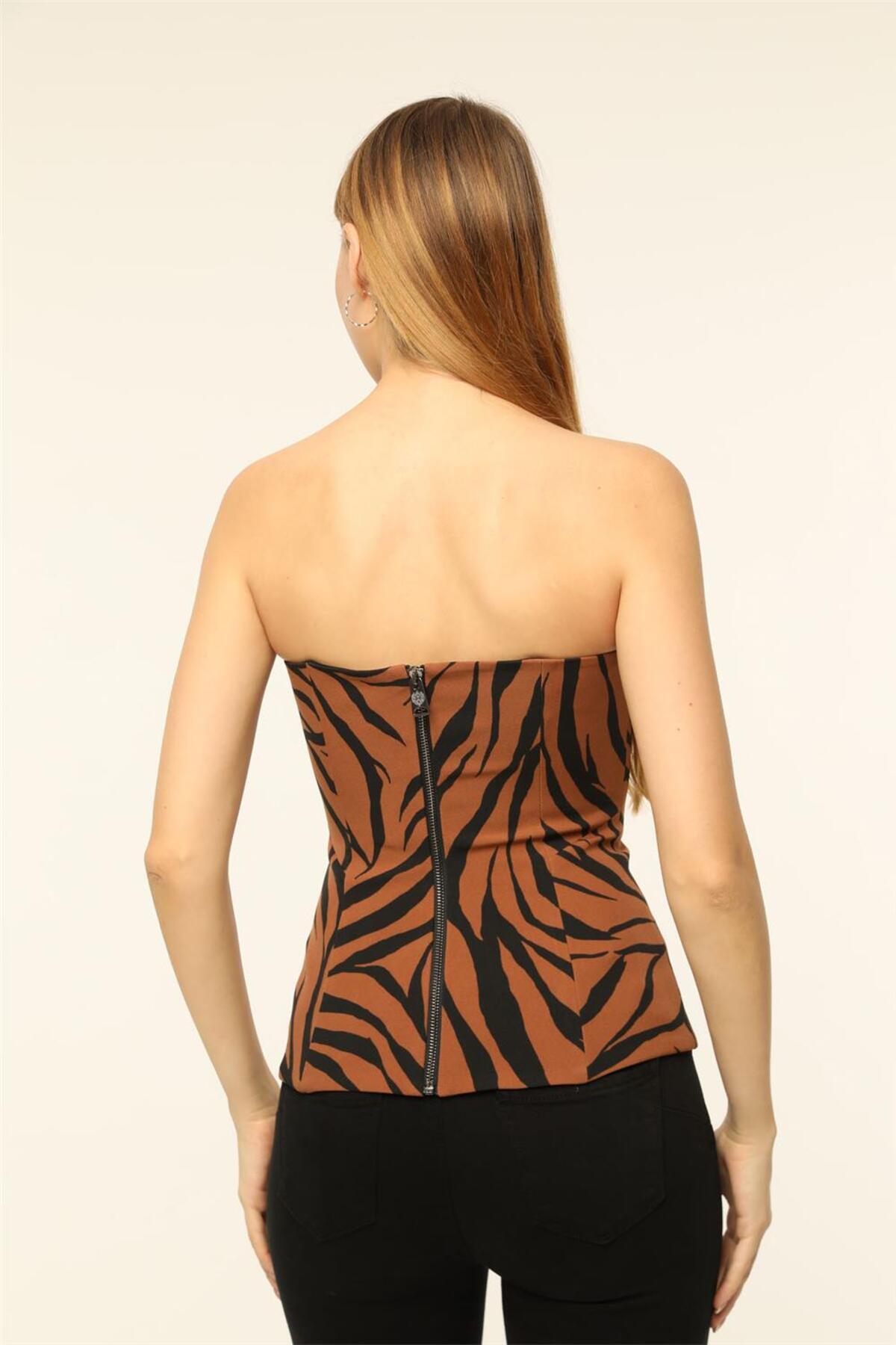 HomeStore Zebra Desenli Büstiyer görsel 4