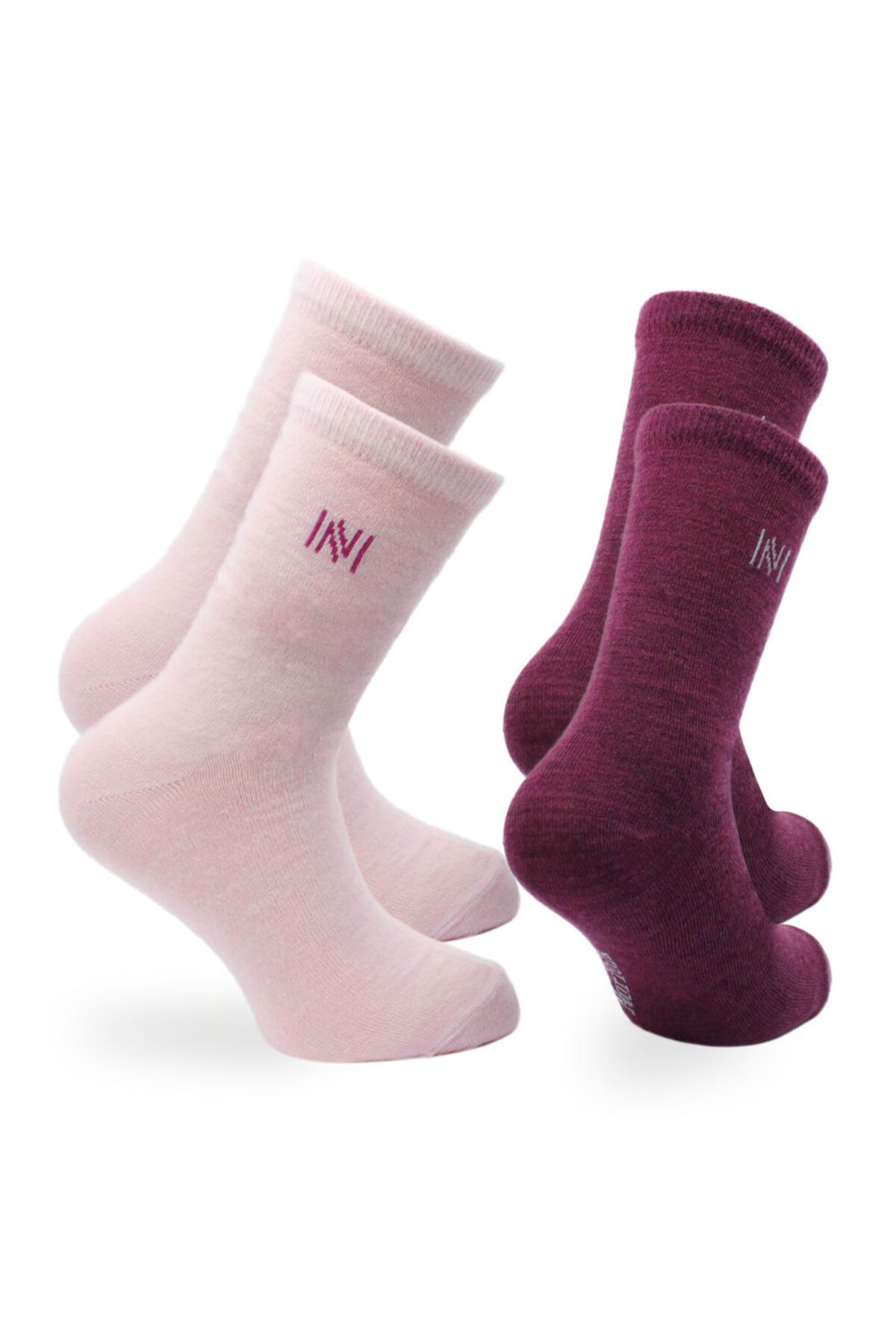 NORFOLK-Helsinki Merino Wool Daily Children's Socks - Pack of 2 Pink 4