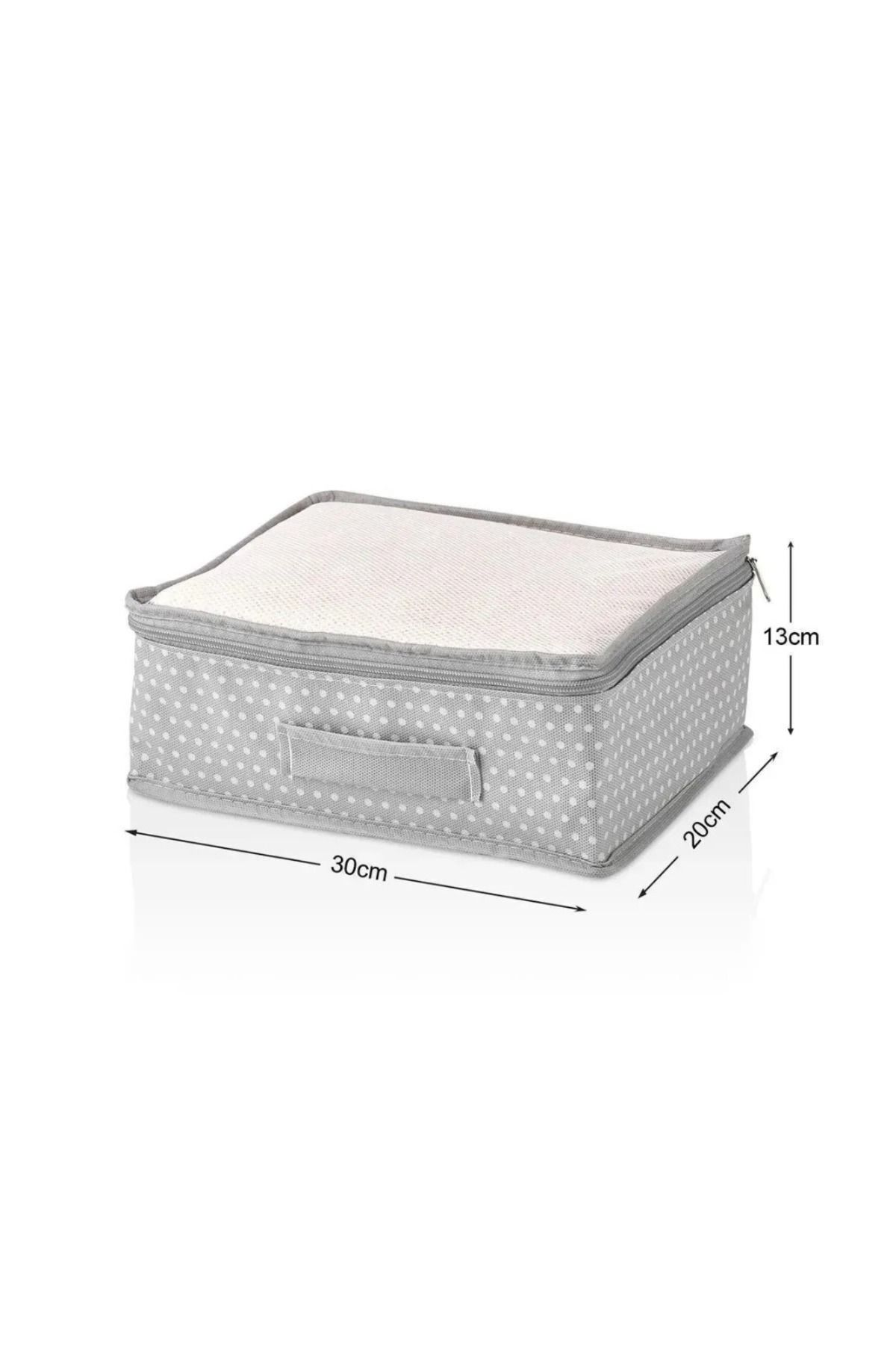 Trink Çanta-6-Piece Suitcase and Suitcase Set - Mesh and Polka Dot 7