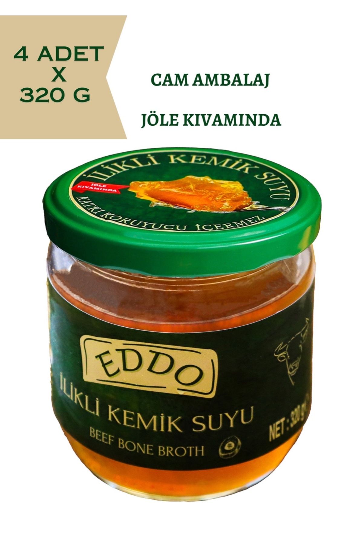 EDDO İlikli Kemik Suyu 4 Adetx320 G