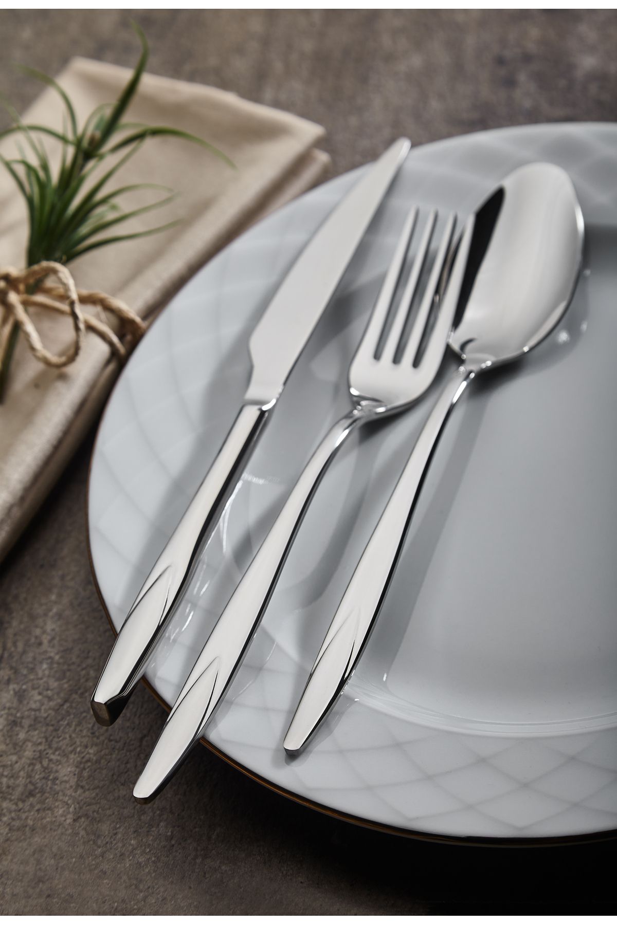on-on-Vienna 84 Piece Fork Spoon Knife Set 18/10 4