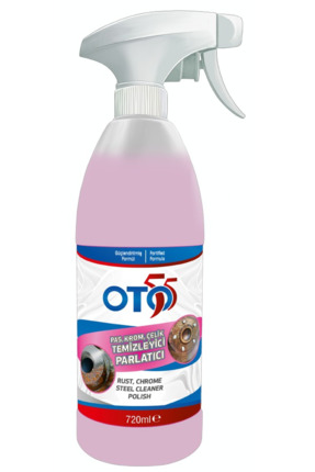 OTO55 Pas, Krom, Çelik Temizleyici ve Parlatıcı 720 Ml