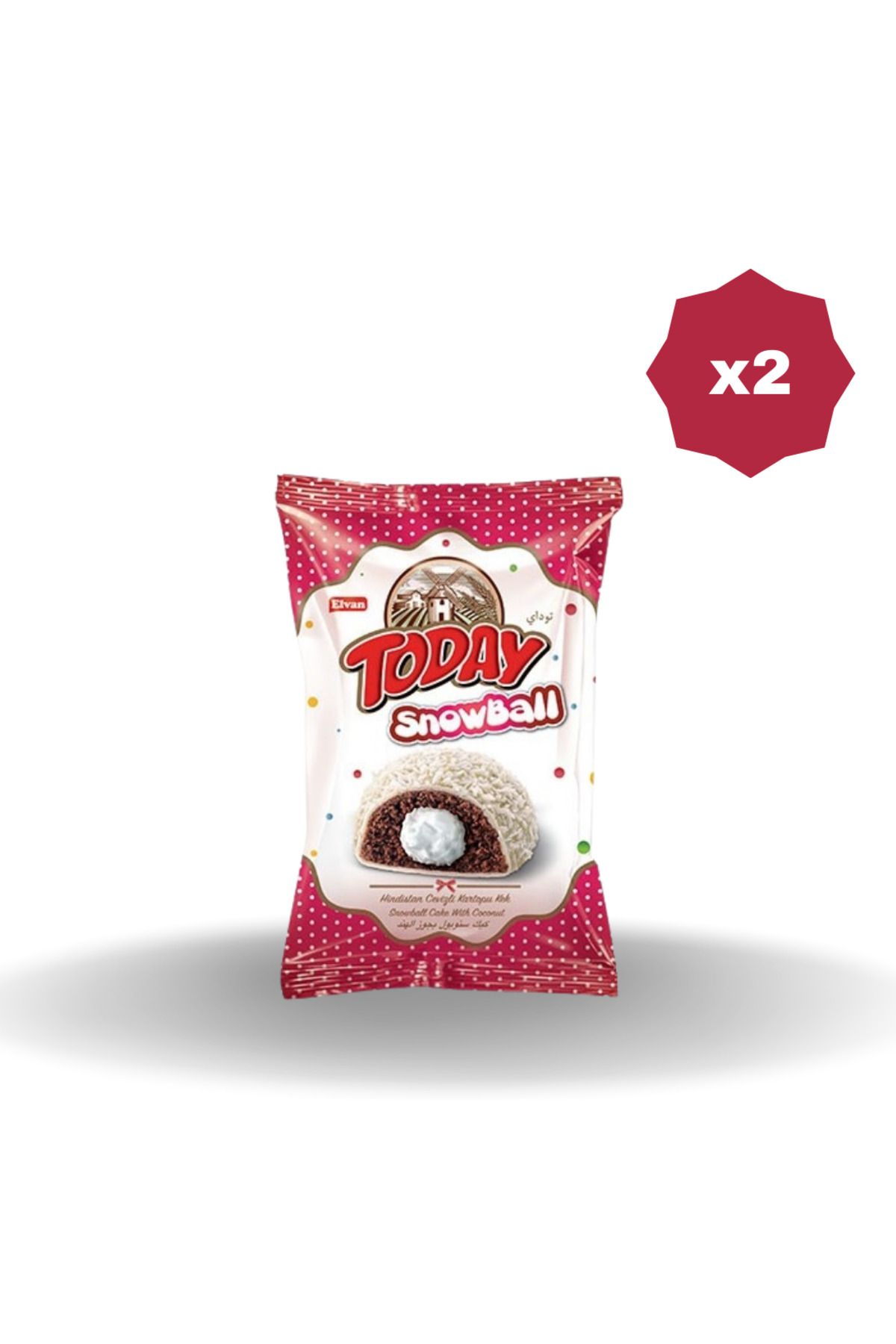 Elvan TODAY SNOWBALL HİNDİSTAN CEVİZLİ KEK 35 GR - 2 ADET