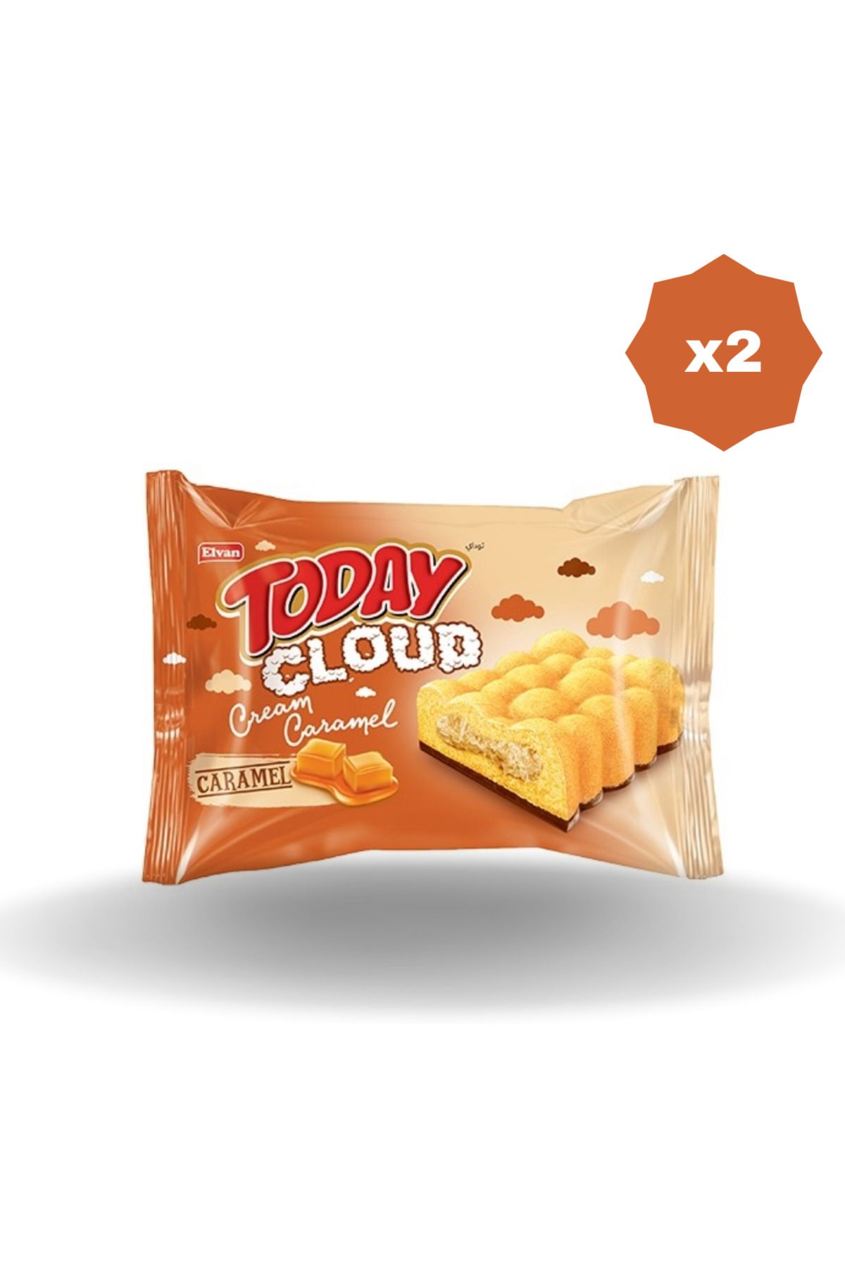 Elvan TODAY CLOUD CAKE KARAMELLİ 40 GR - 2 ADET