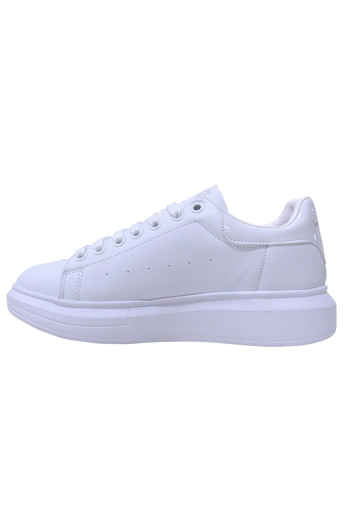 Best Of-Bestof White Lace-Up Sneakers Sports Shoes 3