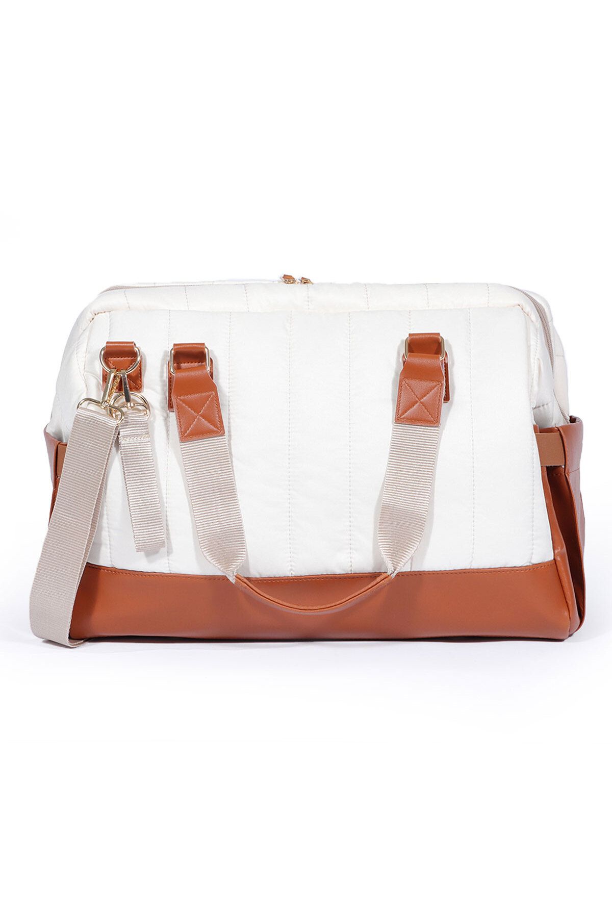 Milk & Moo-Milk&Moo Diaper Bag Leakproof Baby Travel Bag Beige 3