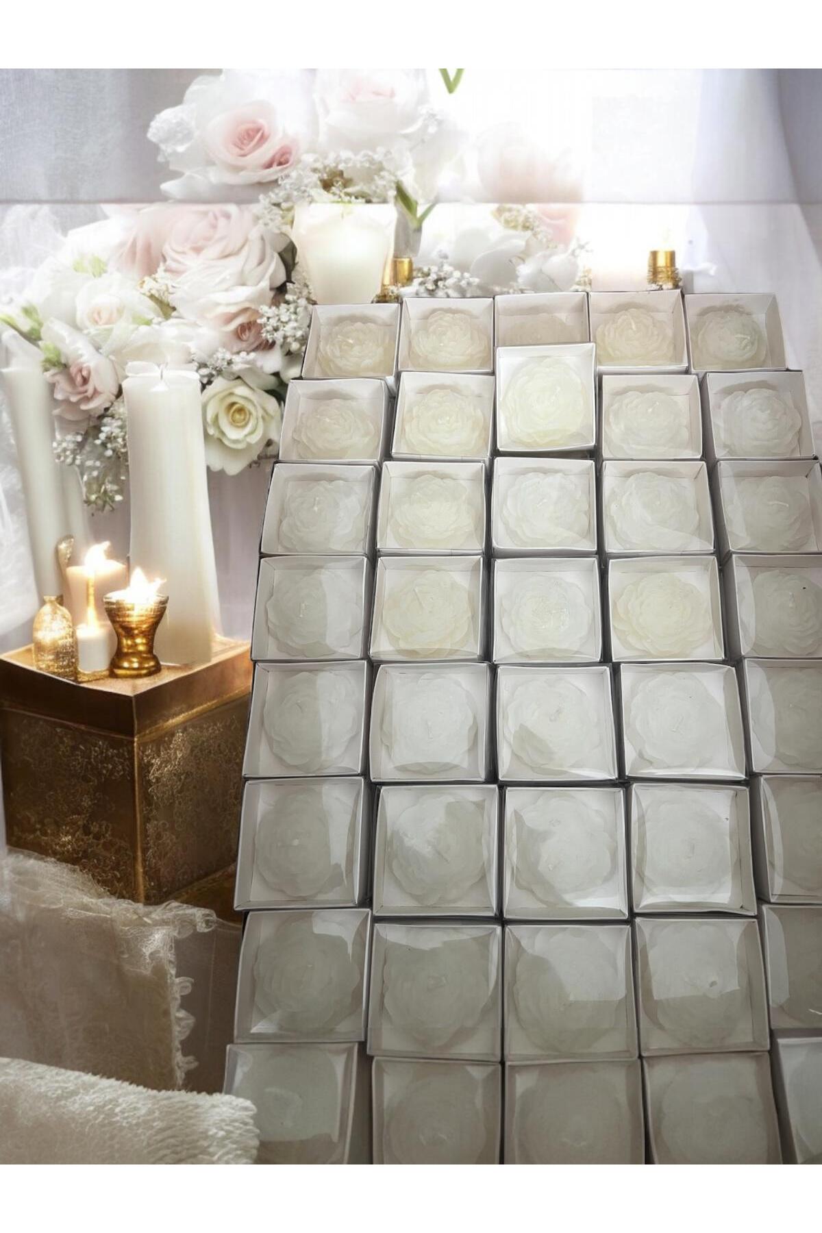 aralmini 15 Adet Beyaz Kutulu Şakayık Mum , Nişan, Düğün, Sünnet, Söz, Kına, Doğum Günü fotoğrafı 3 (önizleme)