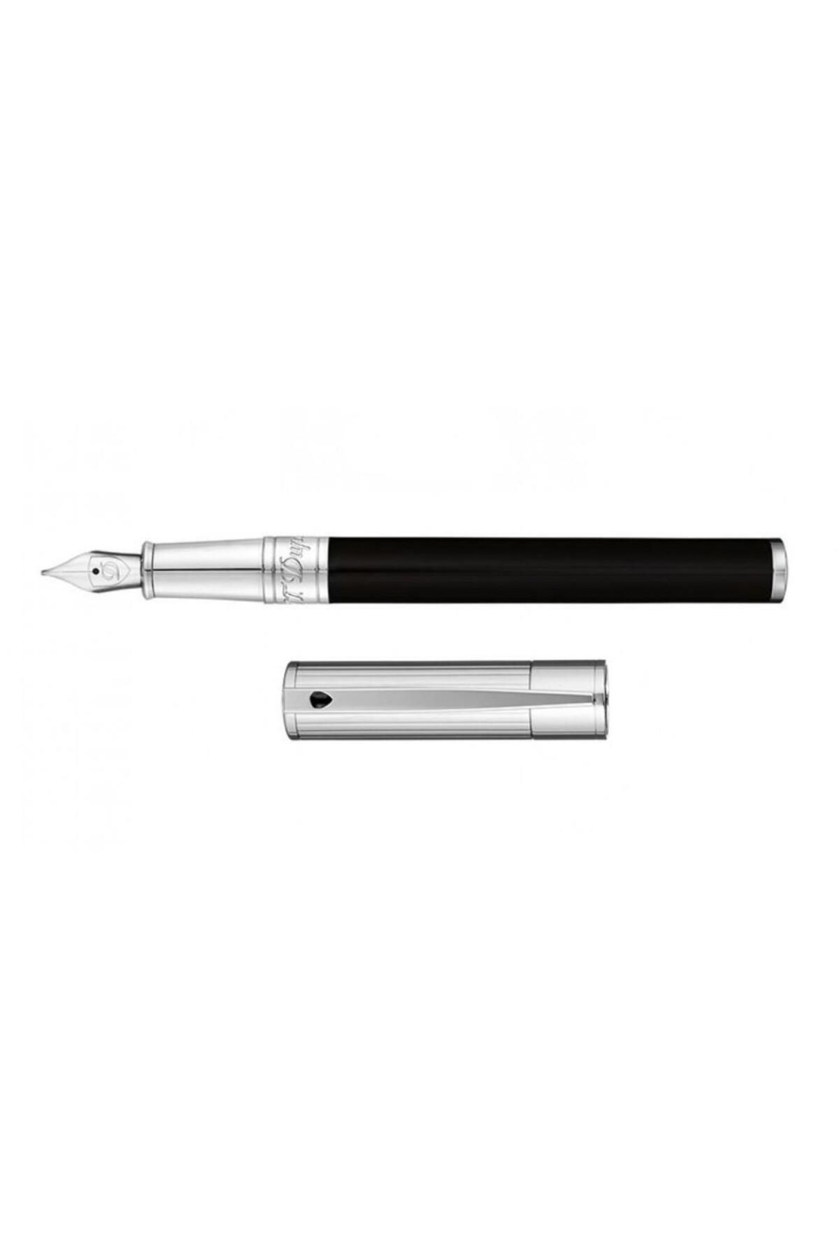 S.T. Dupont-Chrome Black Fountain Pen260204 2