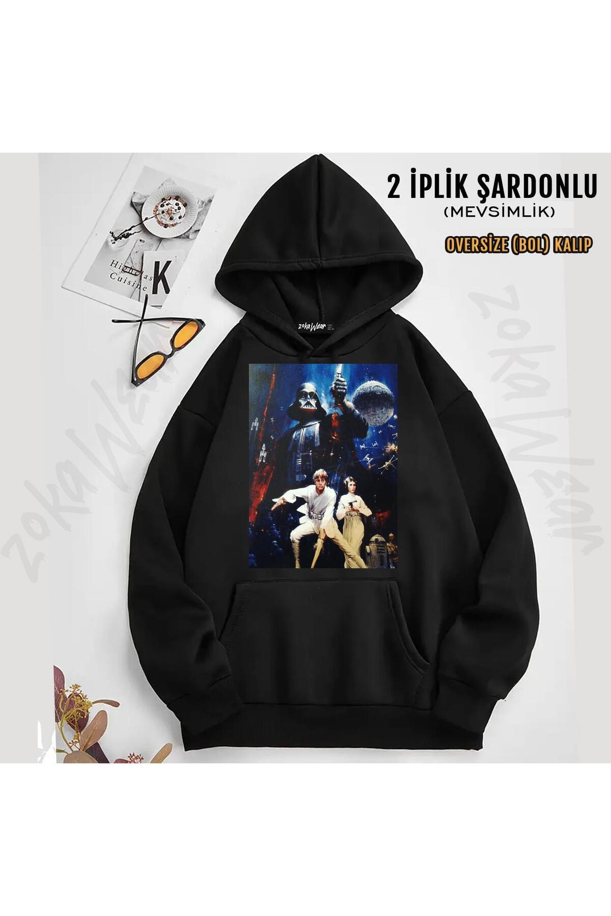 ZOKAWEAR-Світшот з капюшоном Star Wars Dart Vader 6 з принтом - 2 нитки 1