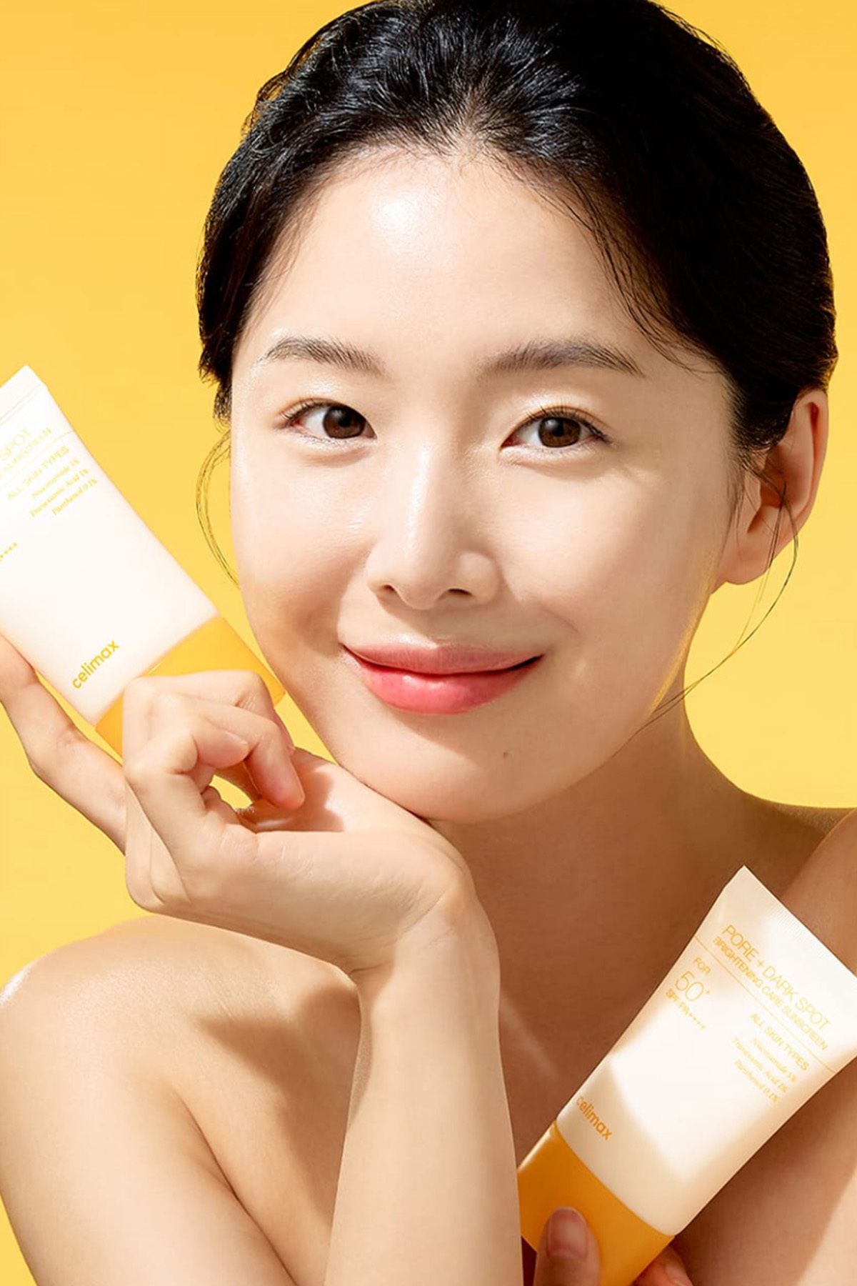 Celimax-Pore Dark Spot Brightening Care Sunscreen Spf50 Pa 50Ml/Anti-Blemish Brightening Sun Cream (Vionine) 5