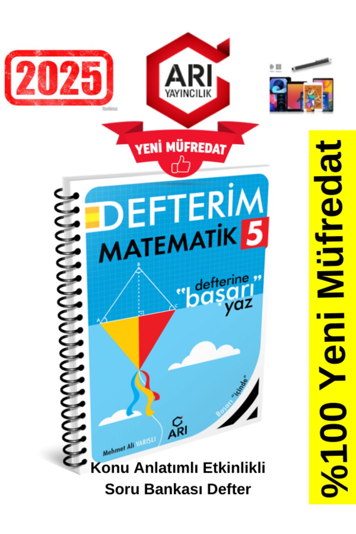 Arı Yayıncılık 2024-2025 Müfredat 5.Sınıf Matemito Matematik Konu Anlatımlı Etkinlik Defter+Kalem