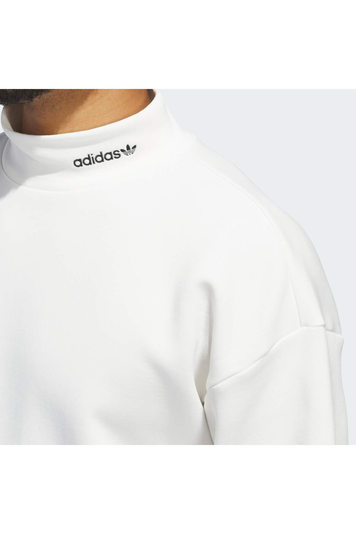 adidas-Sports Sweatshirt - White - Oversize 2