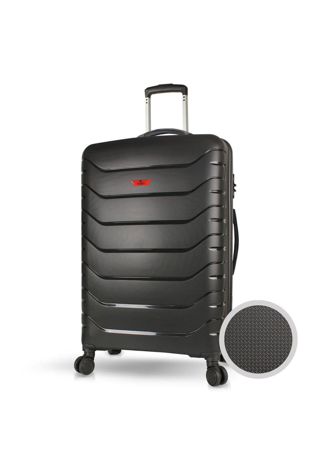 My Valice Solid PP Polipropilen Kırılmaz Büyük Boy Siyah Valiz