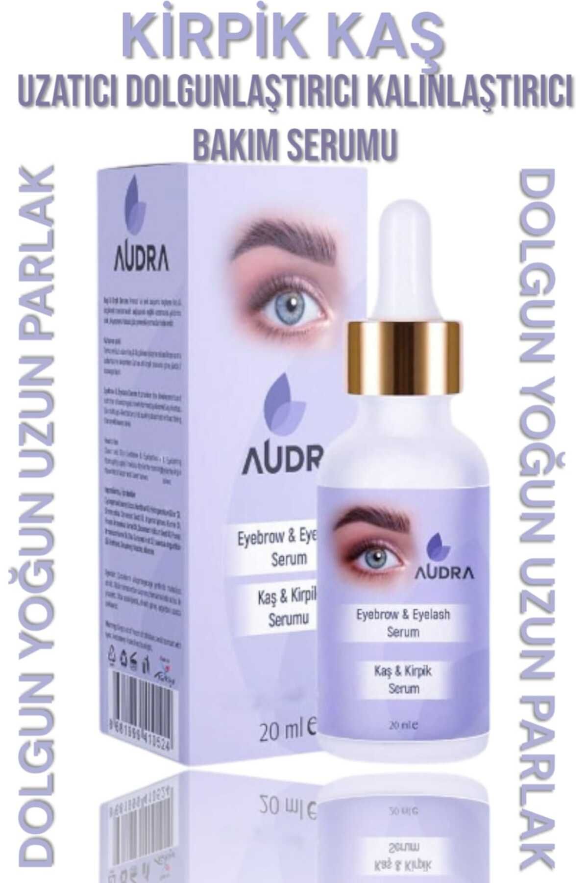 audra Kirpik Kaş Serumu 20 ml - Kirpik Kaş Uzatıcı Dolgunlaştırıcı Yoğunlaştırıcı