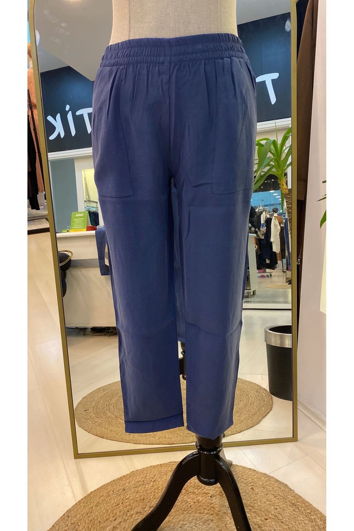 Invee-INVEE thin fabric PANT 6960 INDIGO 1