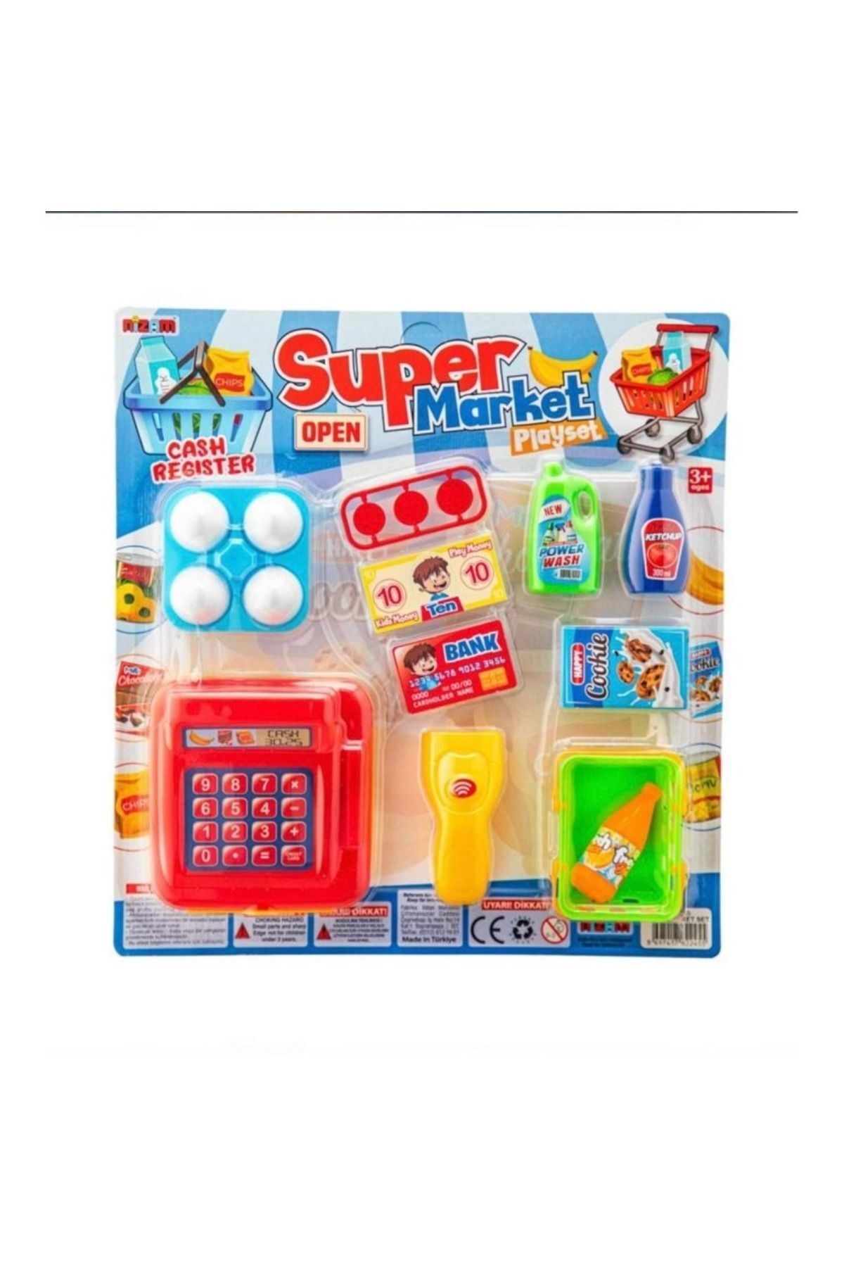 afacantoys oyuncak Kartelada Supermarket  Oyun Seti 15 Parça