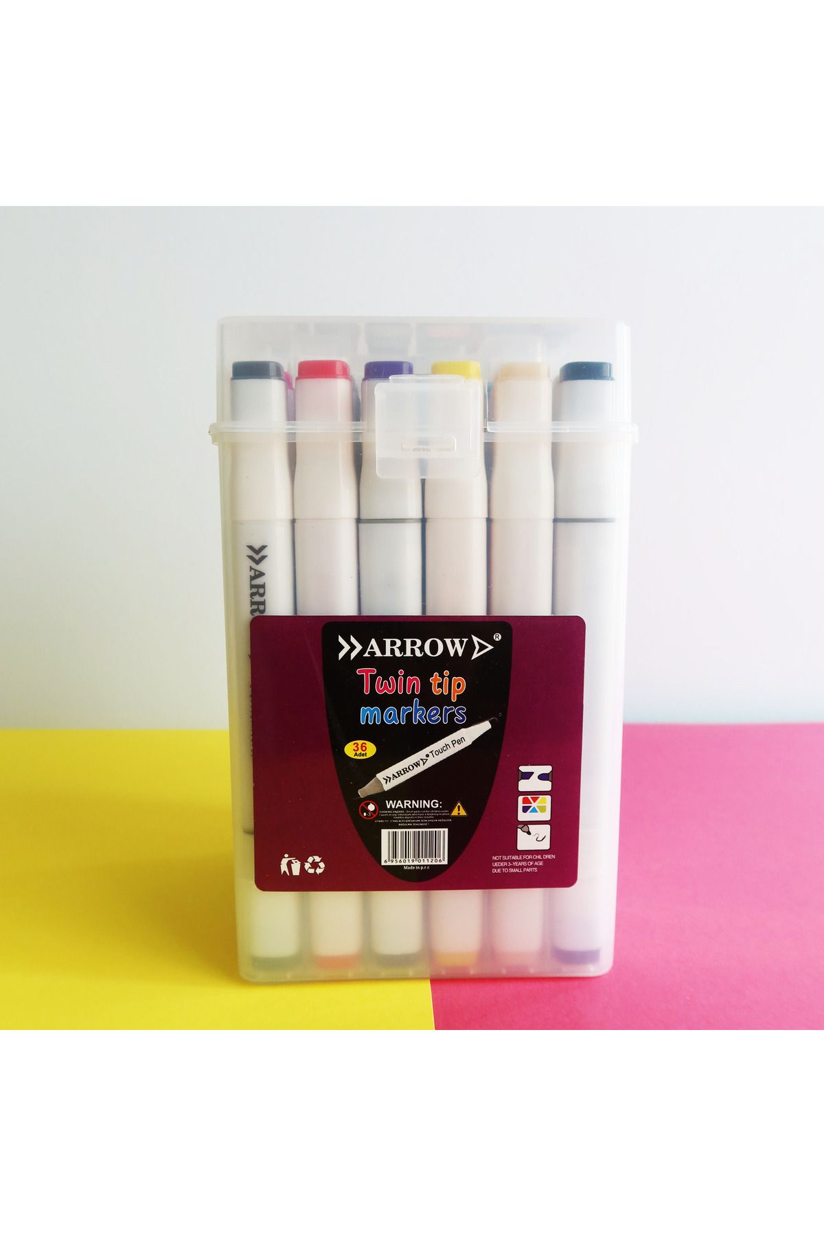 ARROW-Twin Tip Markers Boxed 36-Piece Two-Tip Marker Pen 3