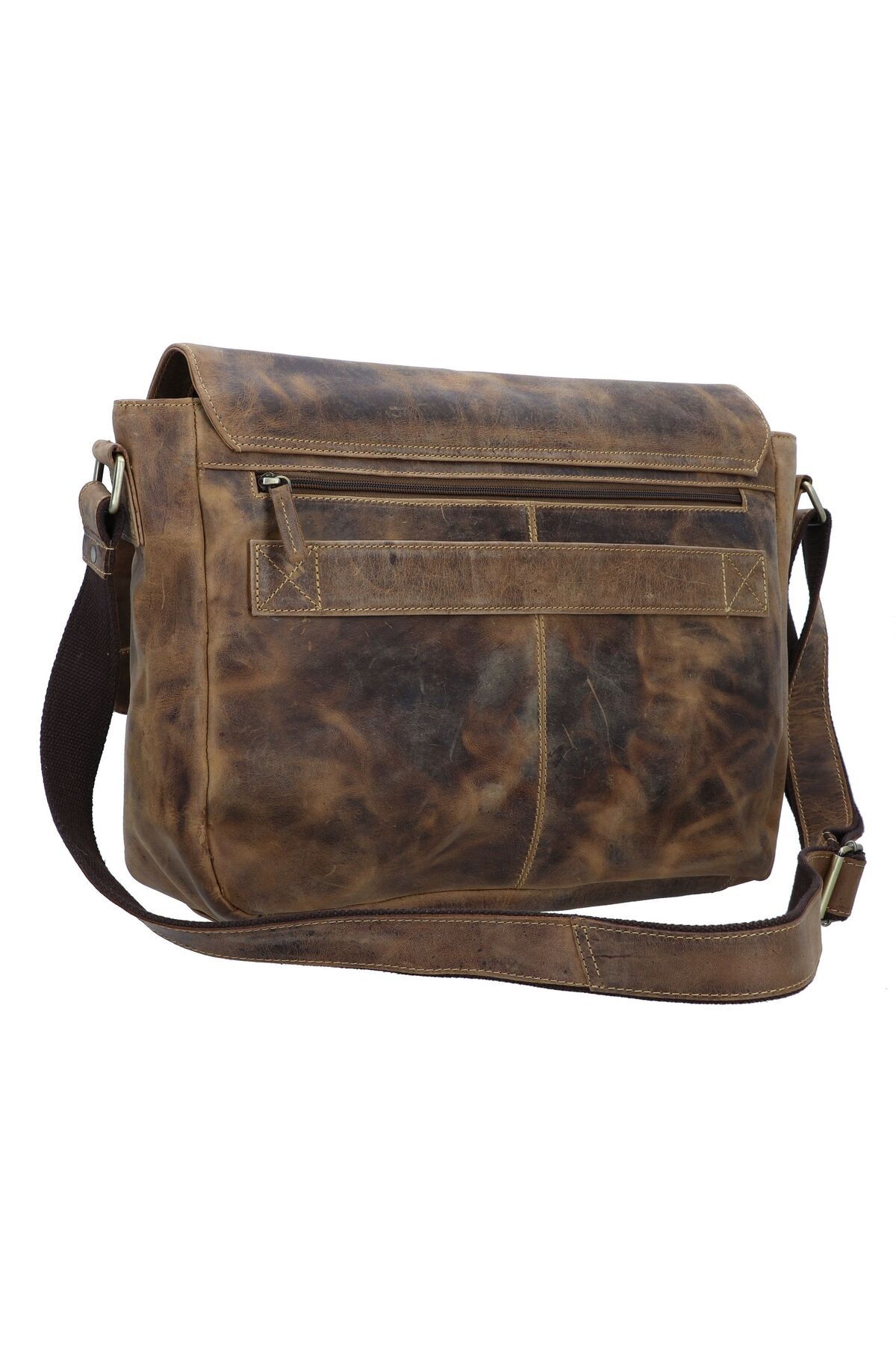 Greenburry-40 cm Vintage Messenger Leder-Laptop-Fach 2