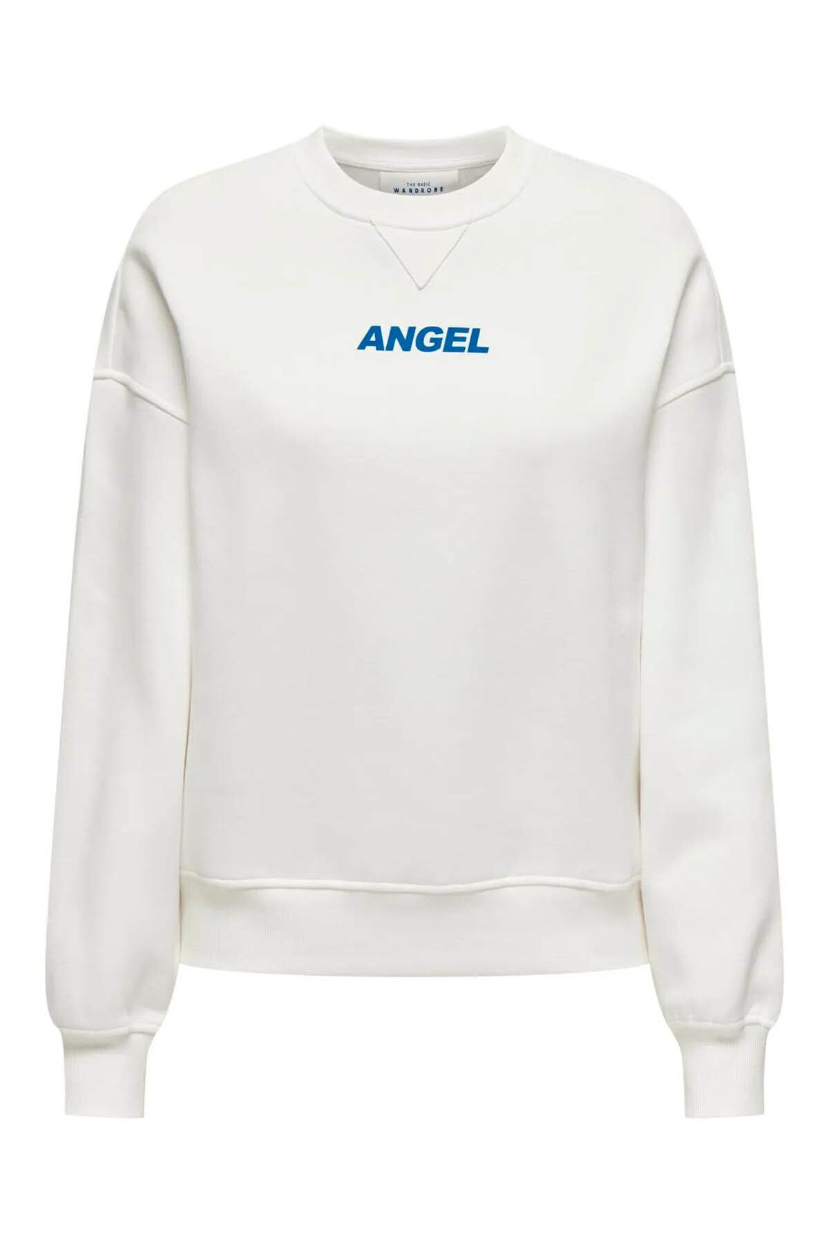 ONLY-سويت شيرت نسائي من ONLSOFIA L/S WORD O-NECK 3