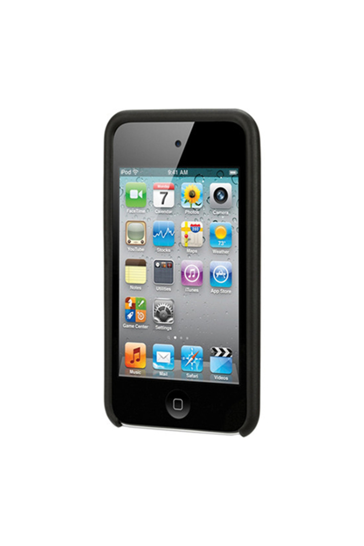 スマホアクセサリー iPod touch Griffin İpod Touch 4 Ile Uyumlu Şeffaf Siyah Stantlı Kılıf Reveal