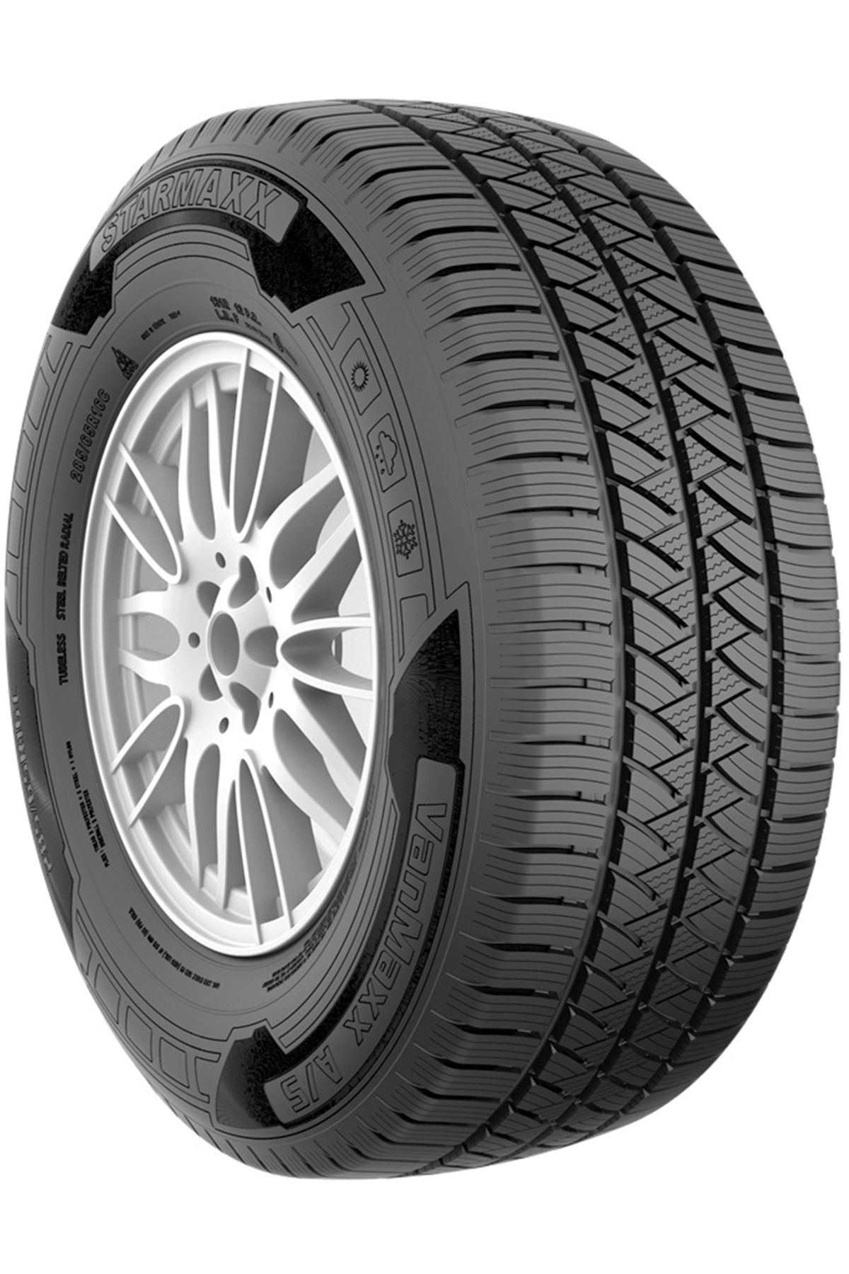 Starmaxx 185/75R16C TL 104/102R 8PR VANMAXX A/S 2025 Üretim 4 Mevsim Lastiği