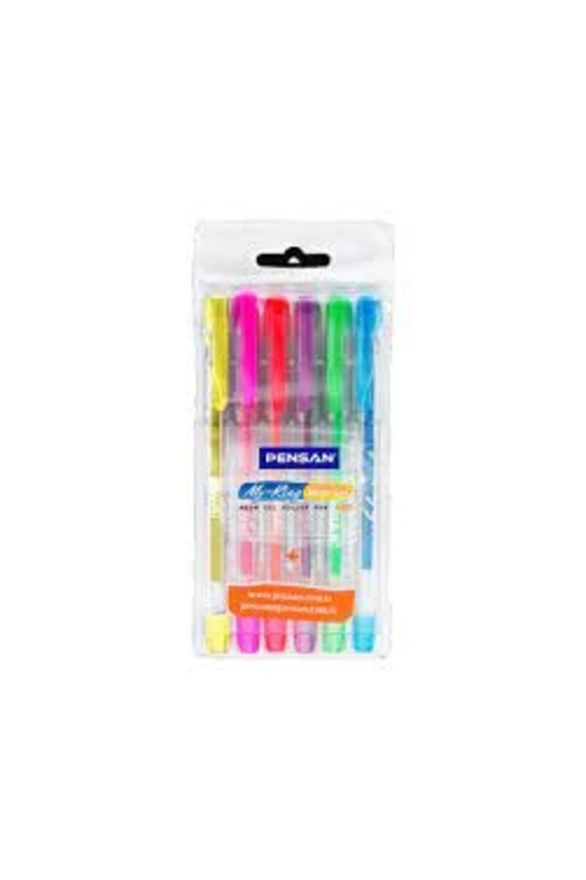 Pensan My-king Neon Jel Kalem 6lı Set