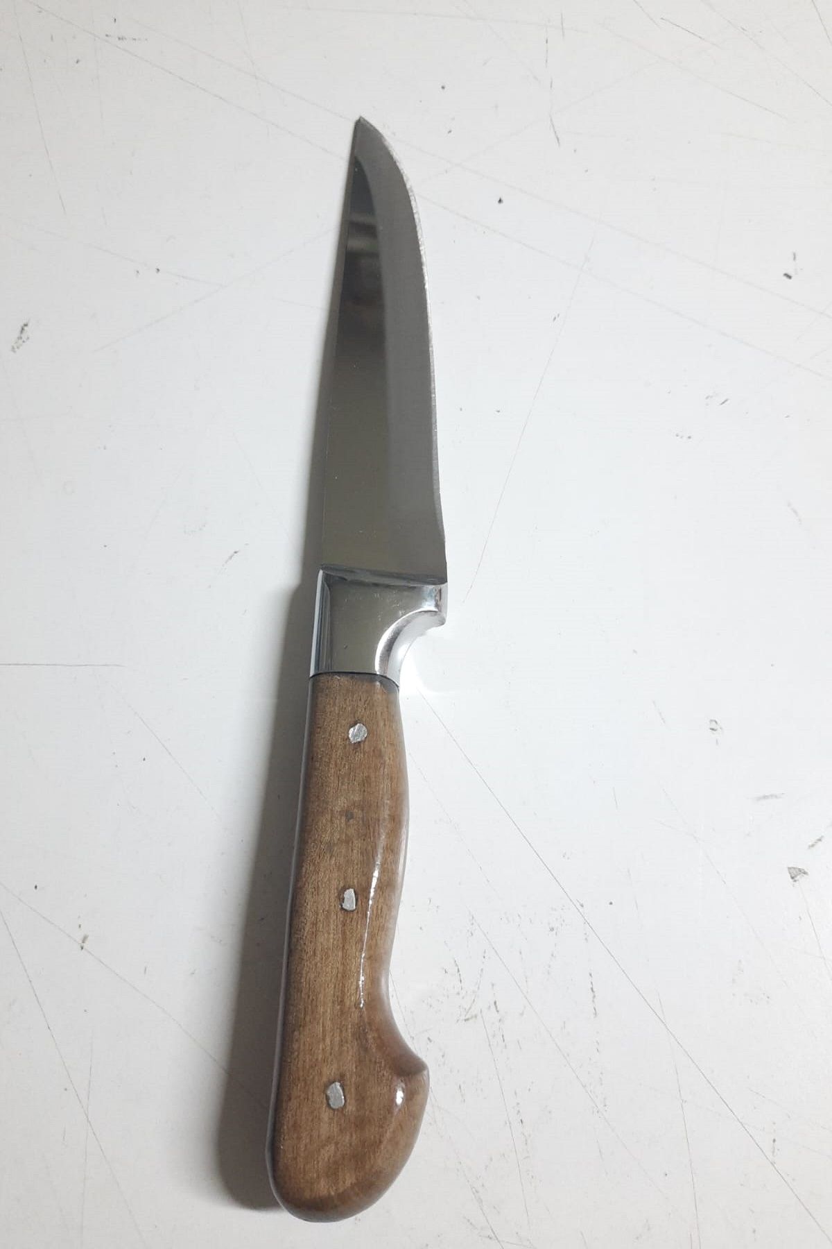 Albayrak Ahşap Saplı 29 cm Kurban Bıçağı Metalik Korumalı Yemek Mutfak Bıçağı No.2