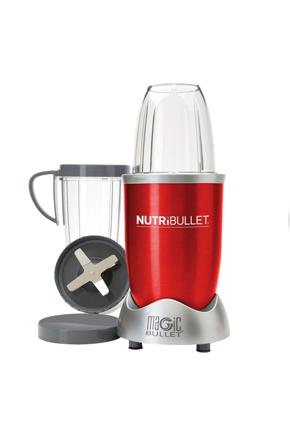 Nutribullet Magic Bullet Yüksek Hızlı Blender NBR-1212R Kırmızı 3L 9'lu Set